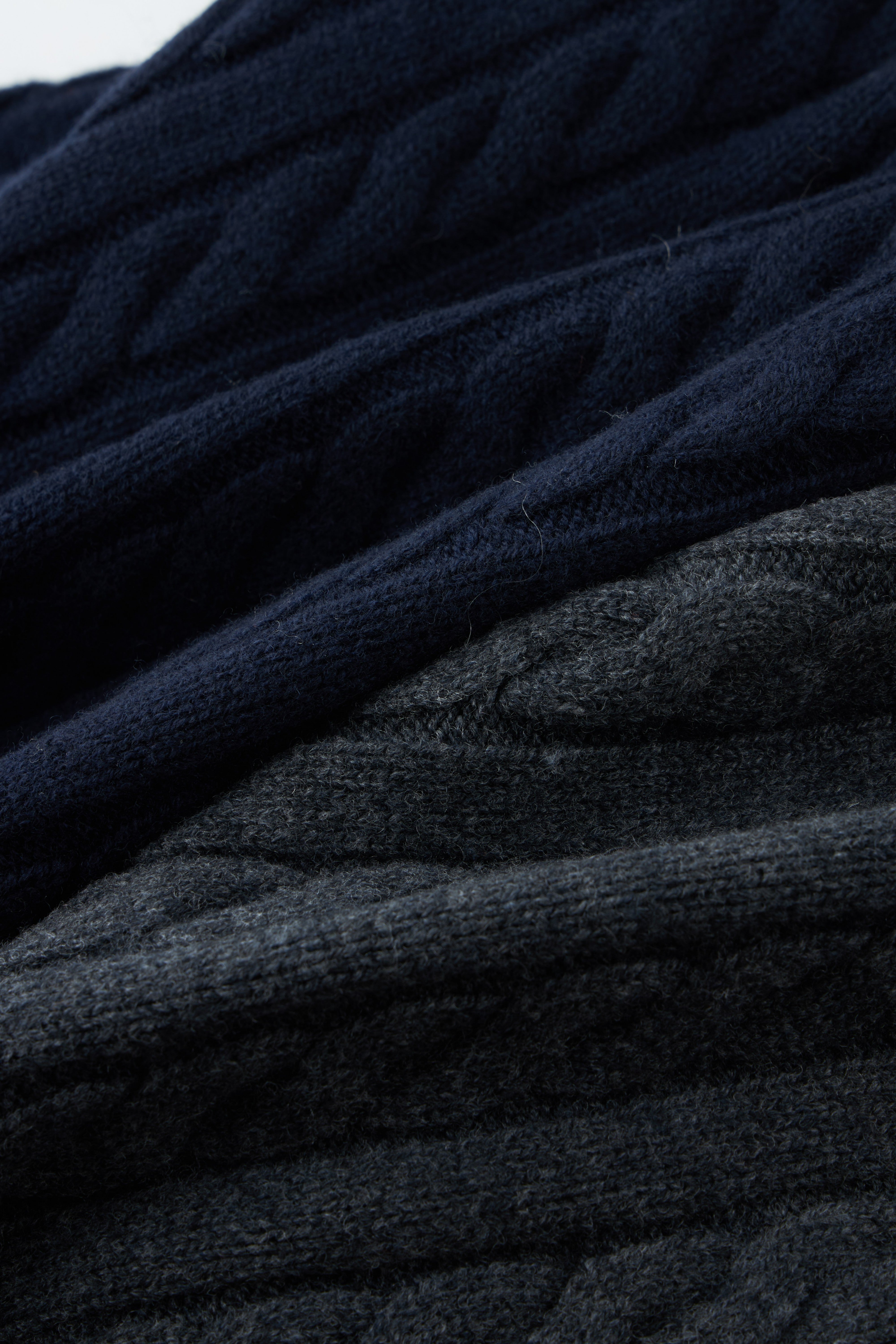 Classic Cable-Knit V-Neck Merino Wool Sweater