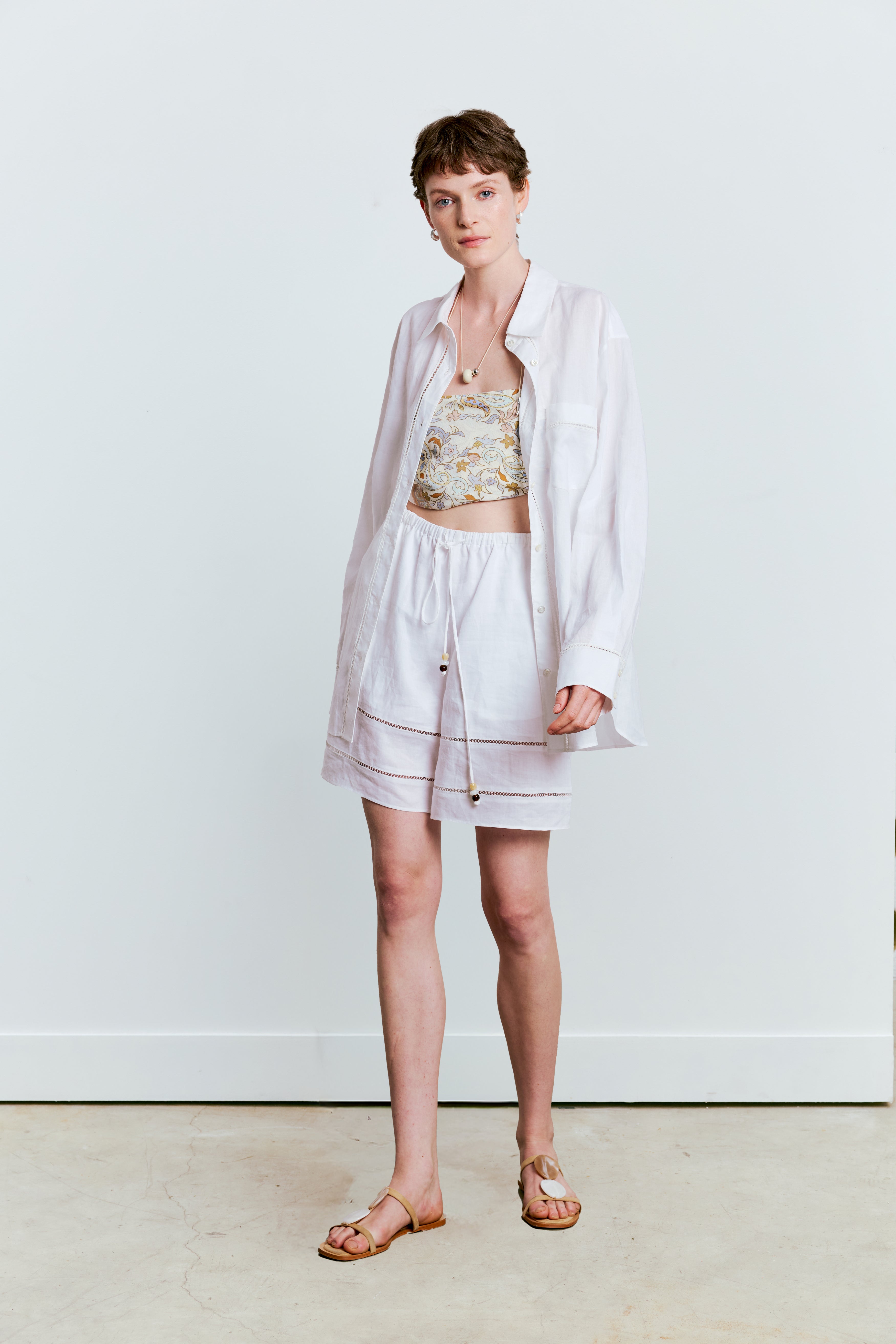 Bohemian Shores Linen Shorts