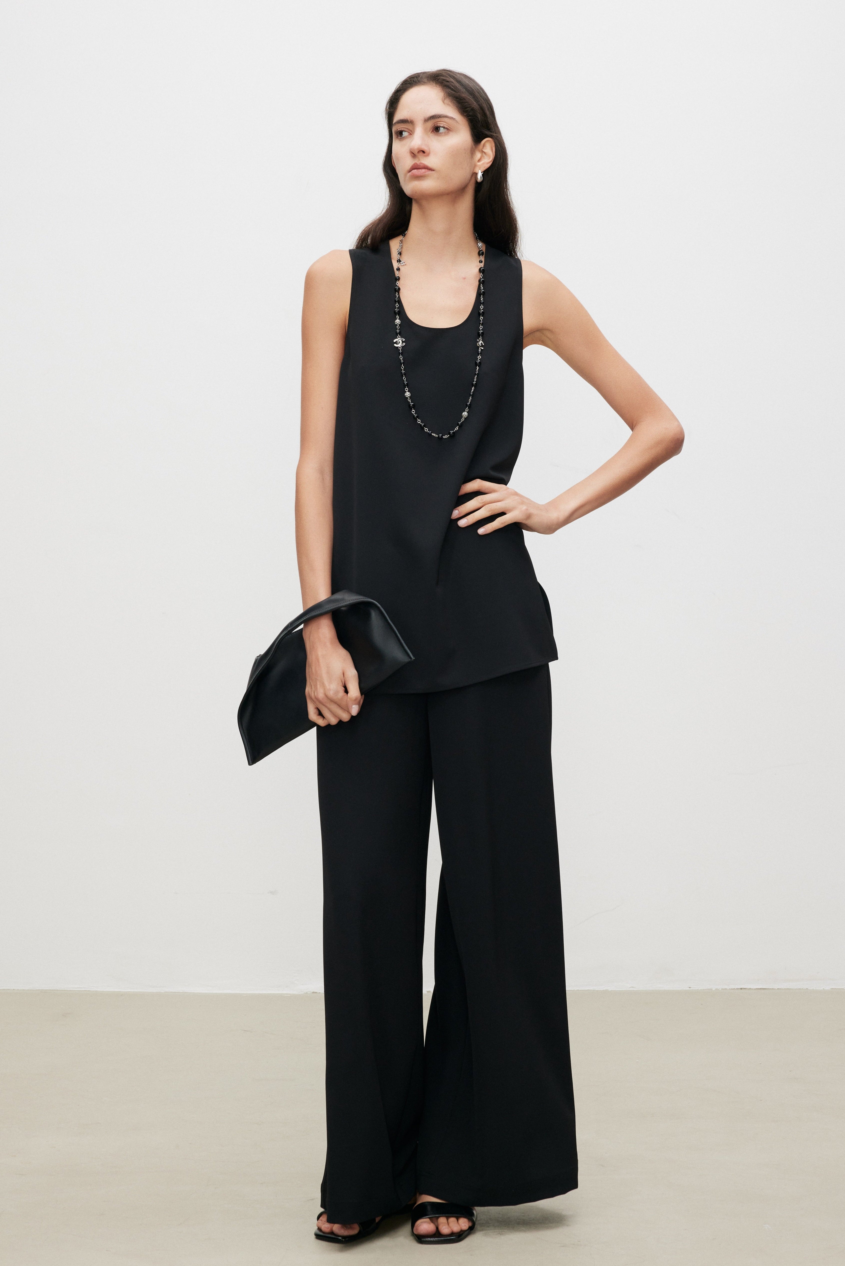 SoftPower Minimalist Wide-Leg Pants