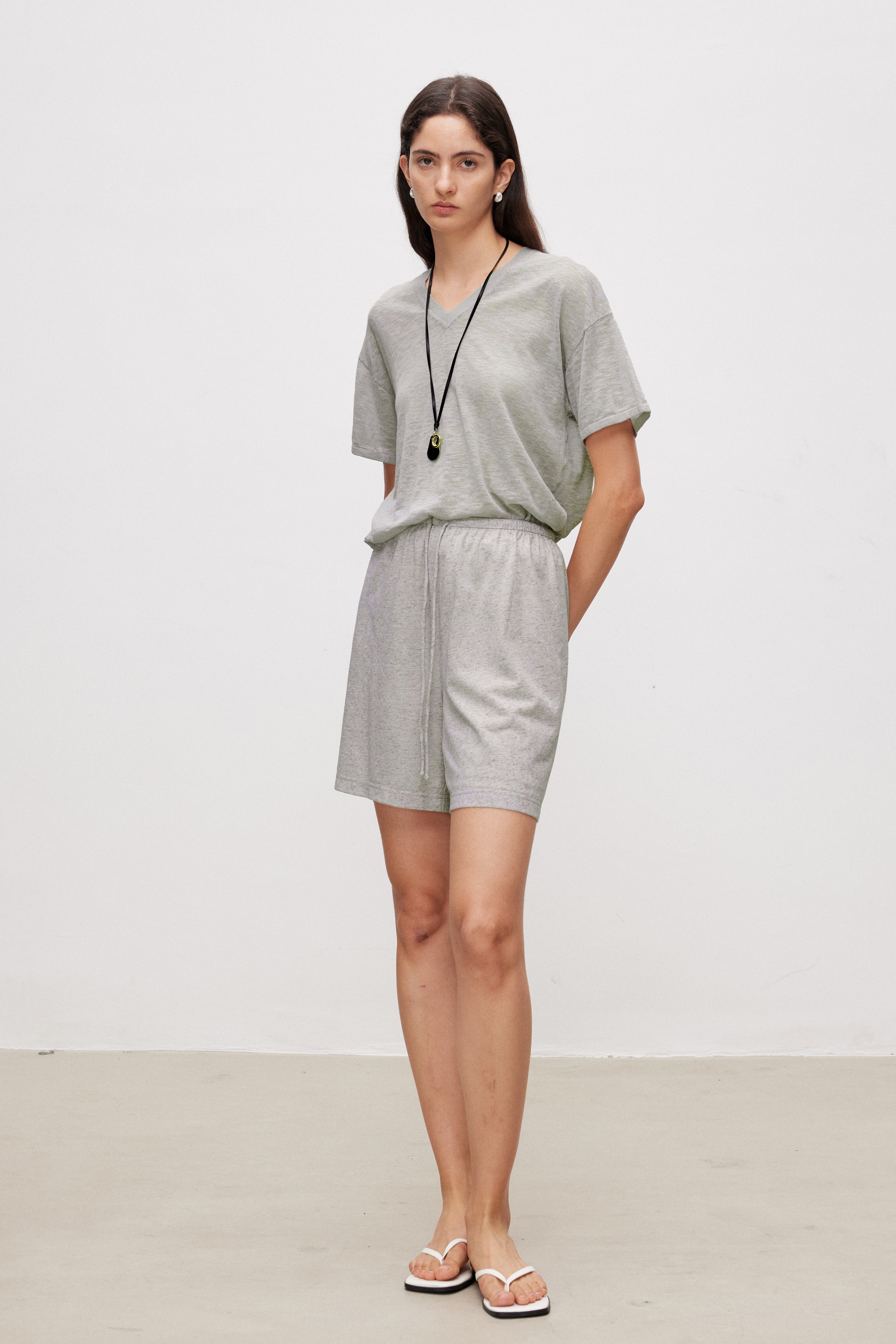 Soft Touch Linen Blend Shorts