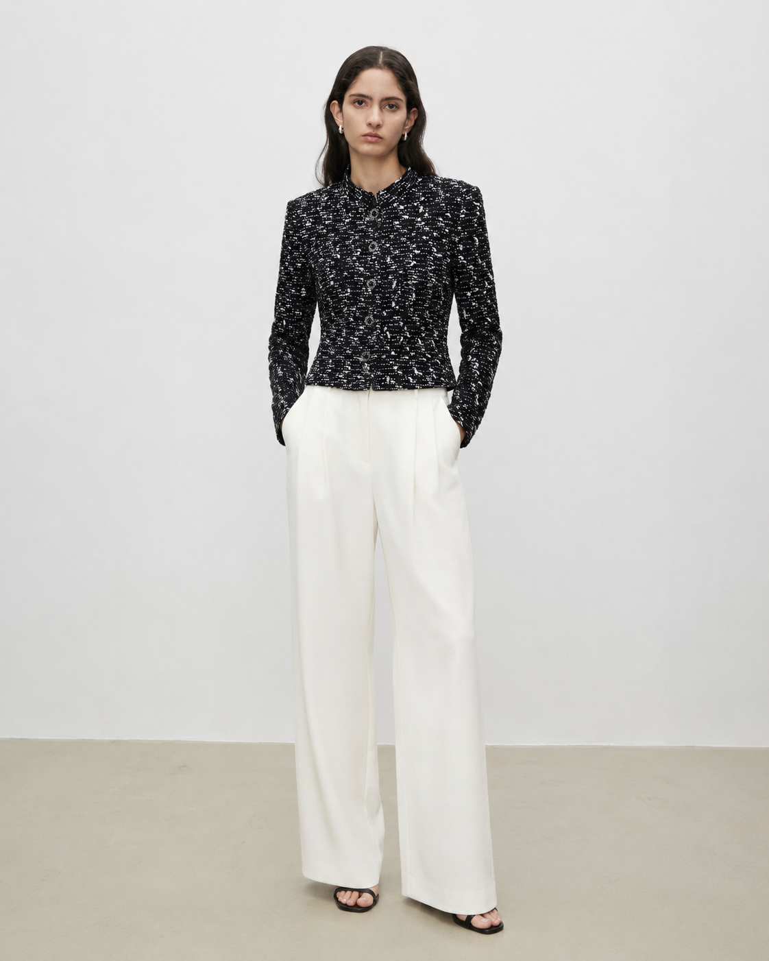 Marius Signature Italian Mill Sequin Tweed Jacke