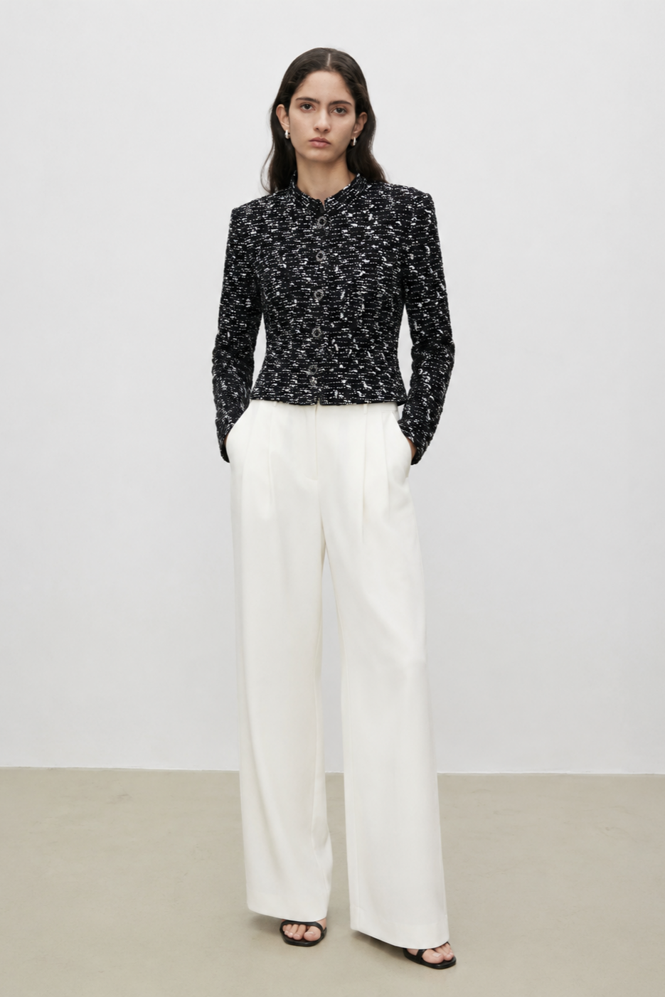Marius Signature Italian Mill Sequin Tweed Jacke