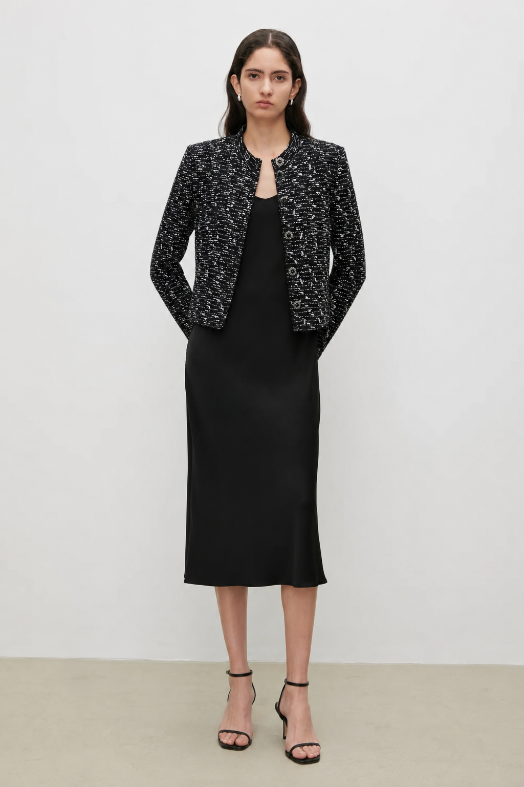 Marius Signature Italian Mill Sequin Tweed Jacke