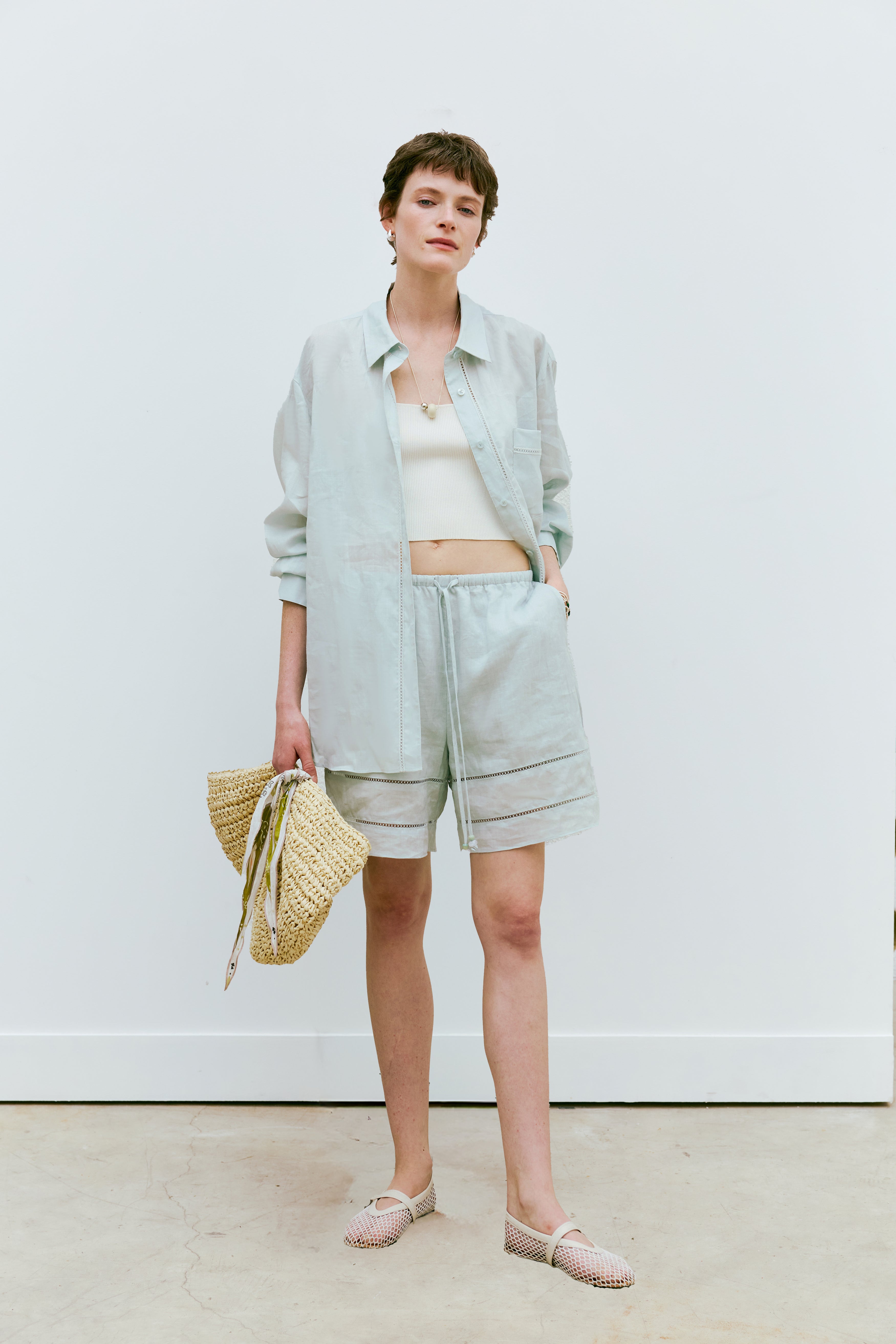 Bohemian Shores Linen Shorts