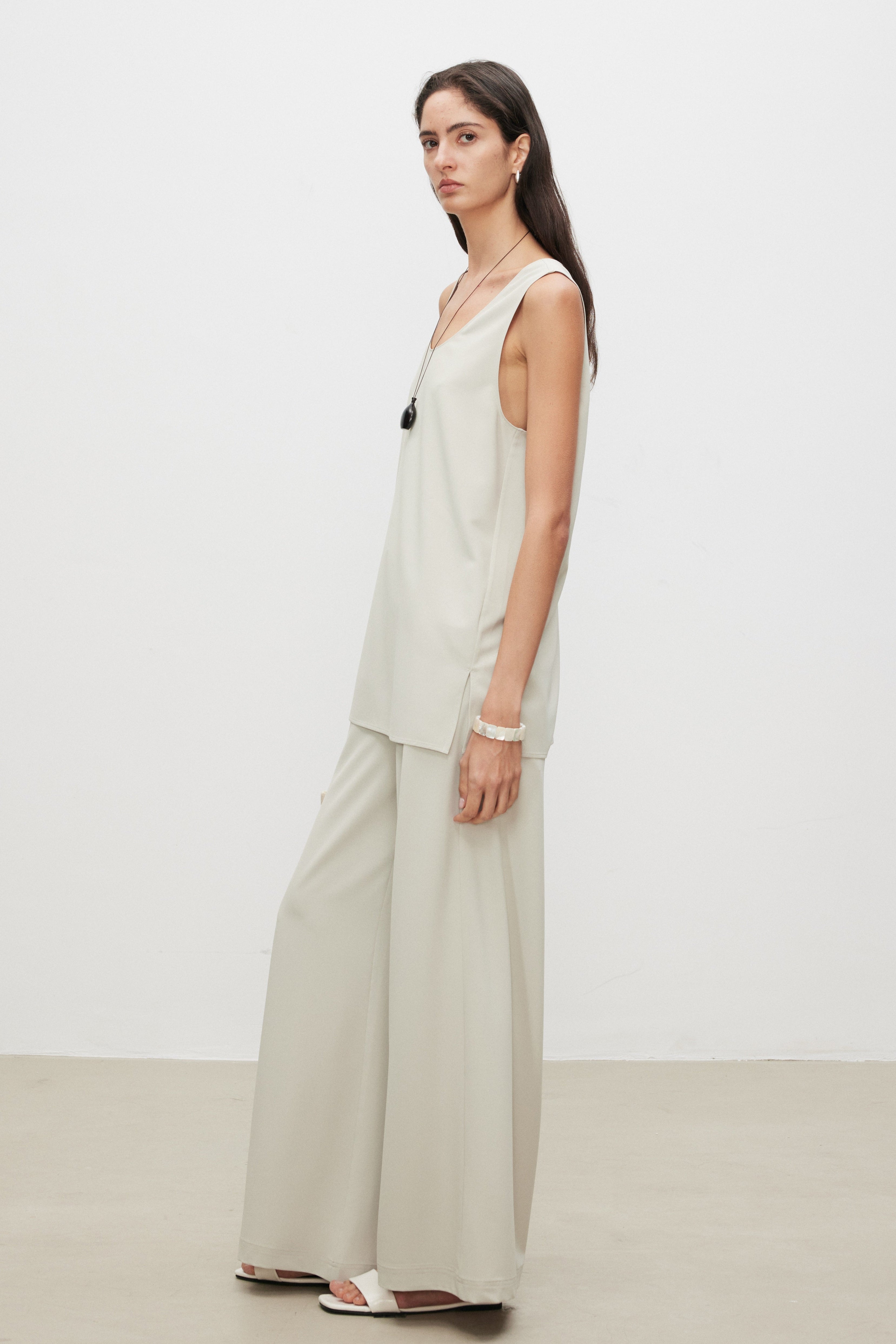 SoftPower Minimalist Wide-Leg Pants
