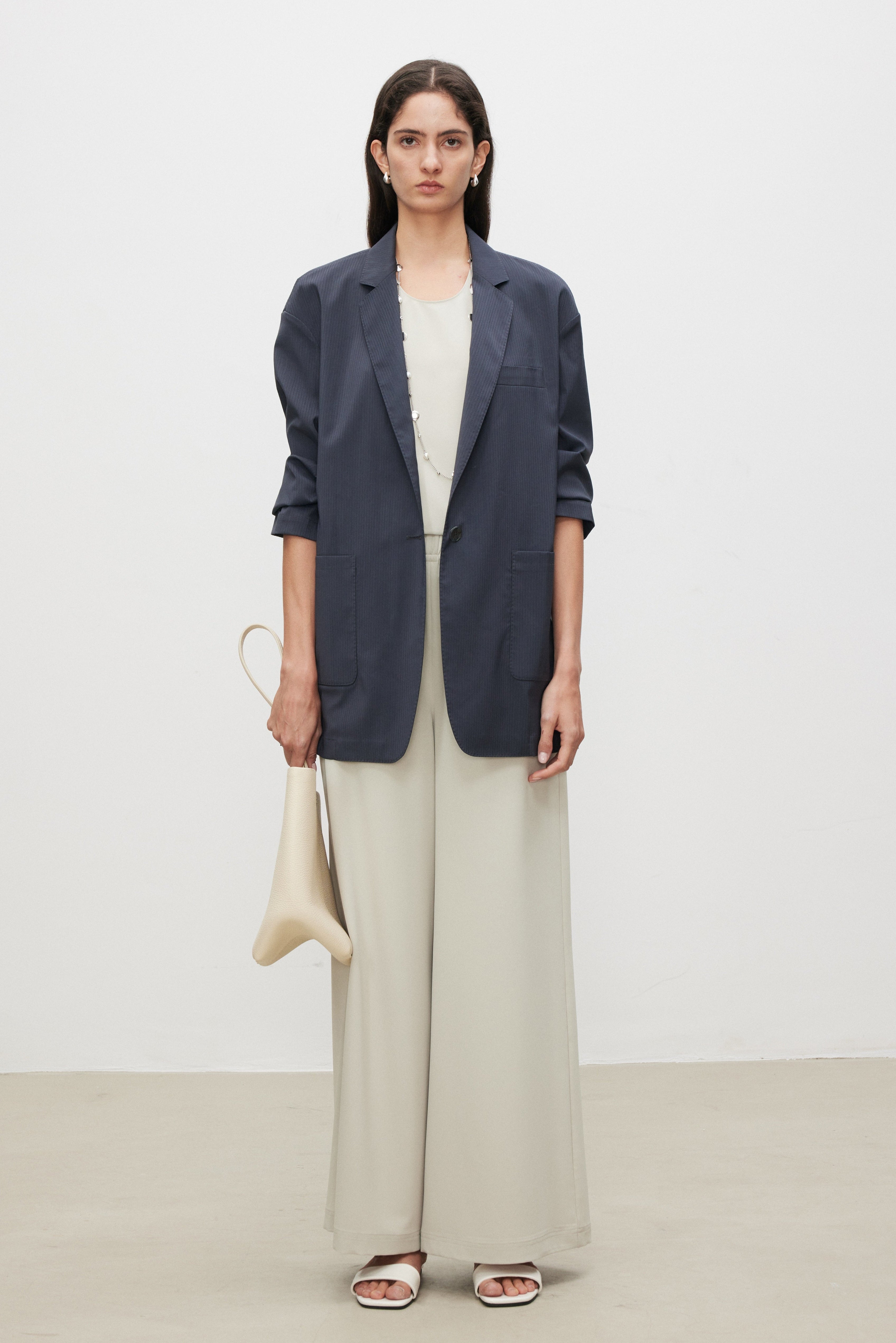 SoftPower Minimalist Wide-Leg Pants