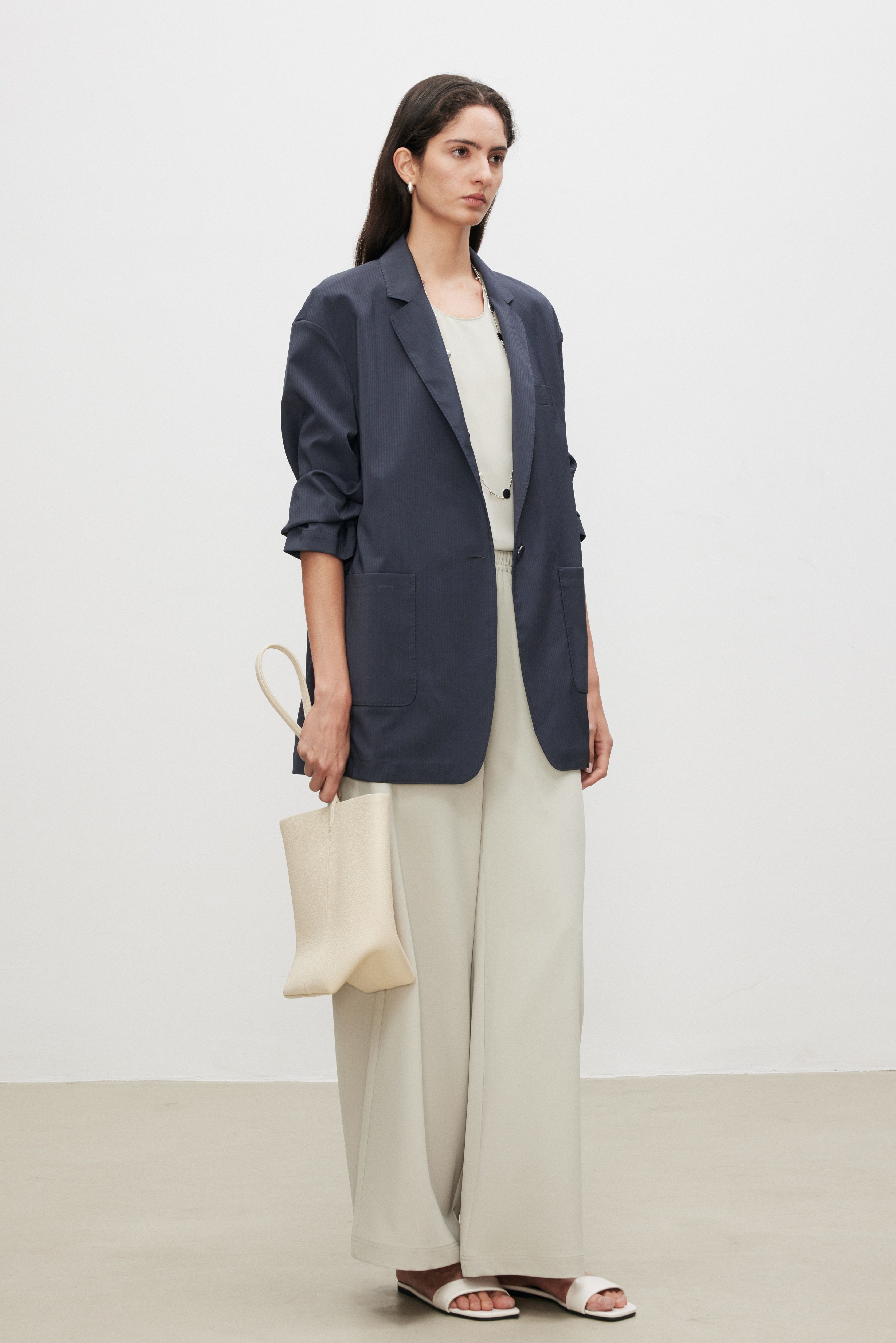 SoftPower Minimalist Wide-Leg Pants