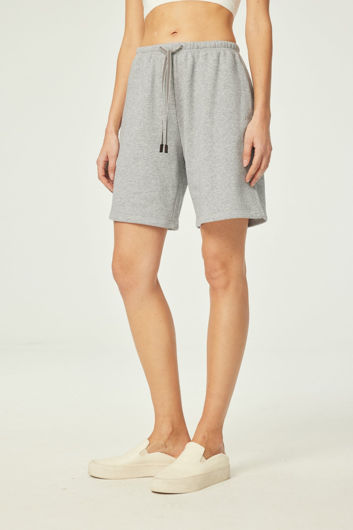 Cotton-blend Drawstring Jogger Shorts