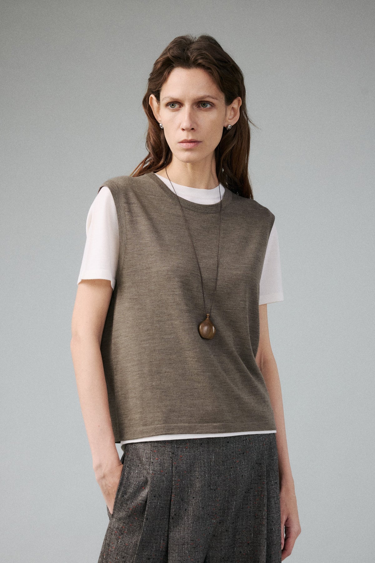 Fine Merino Wool Lightweight Knit Vest