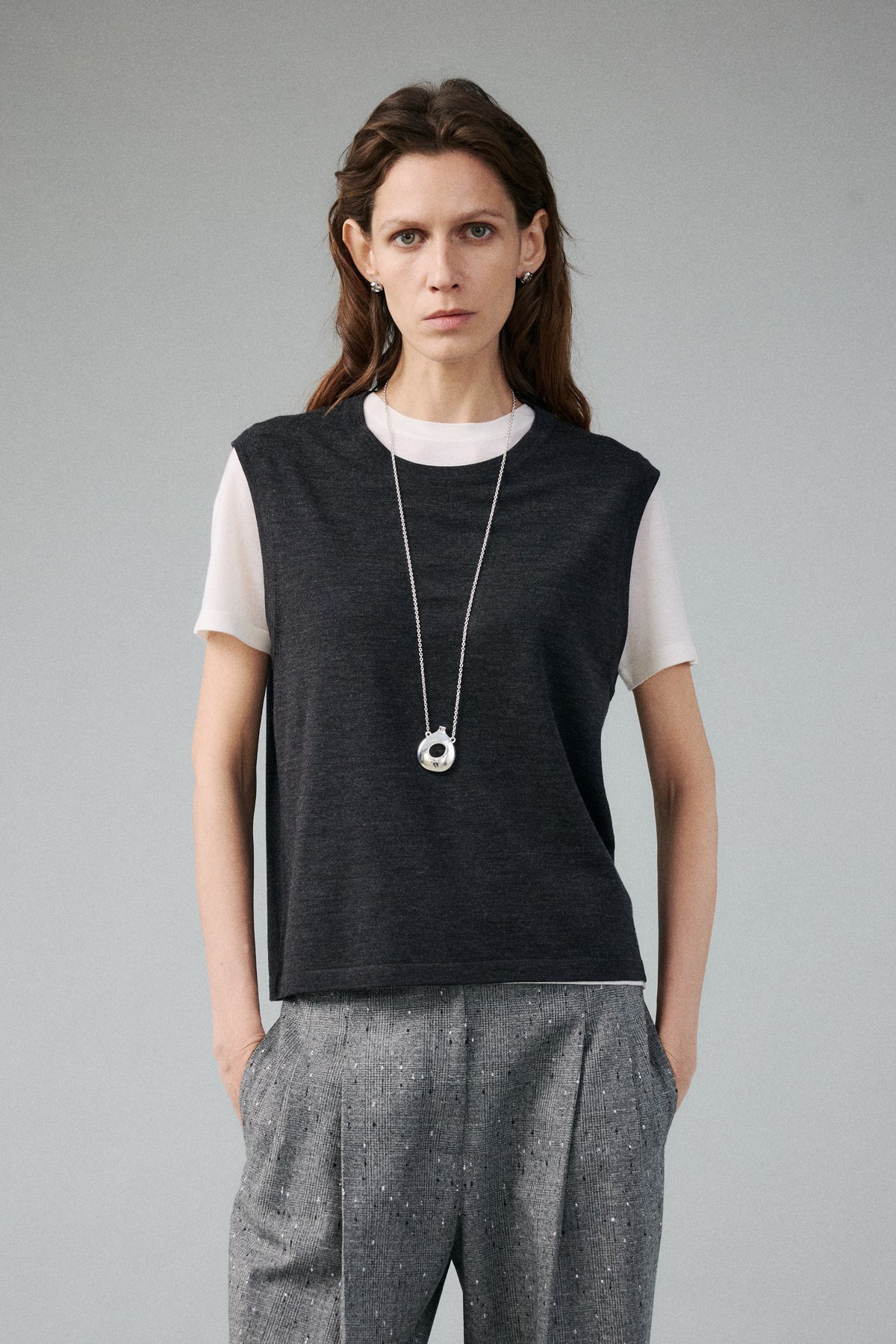 Fine Merino Wool Lightweight Knit Vest