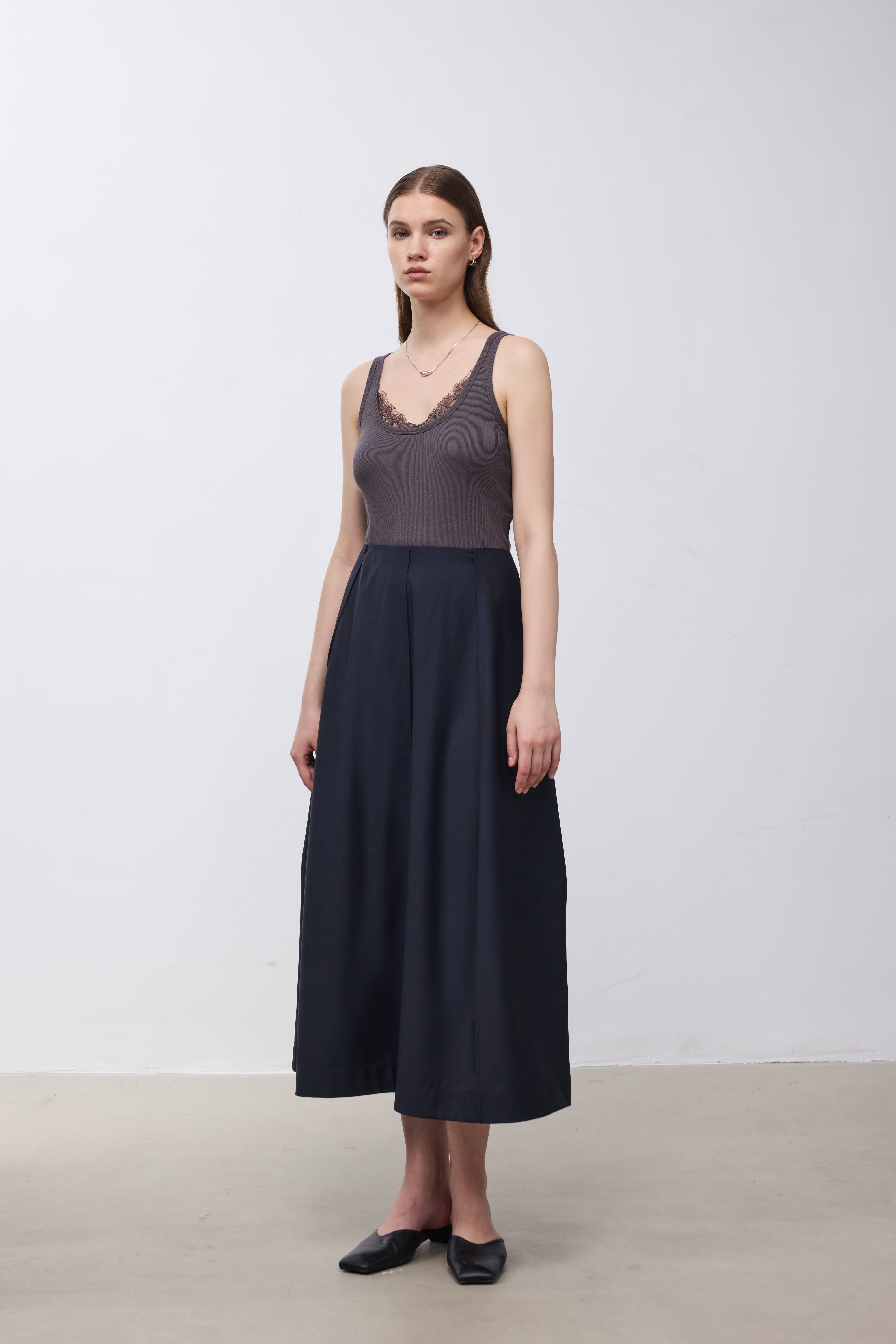 Lace Panel Tank Top