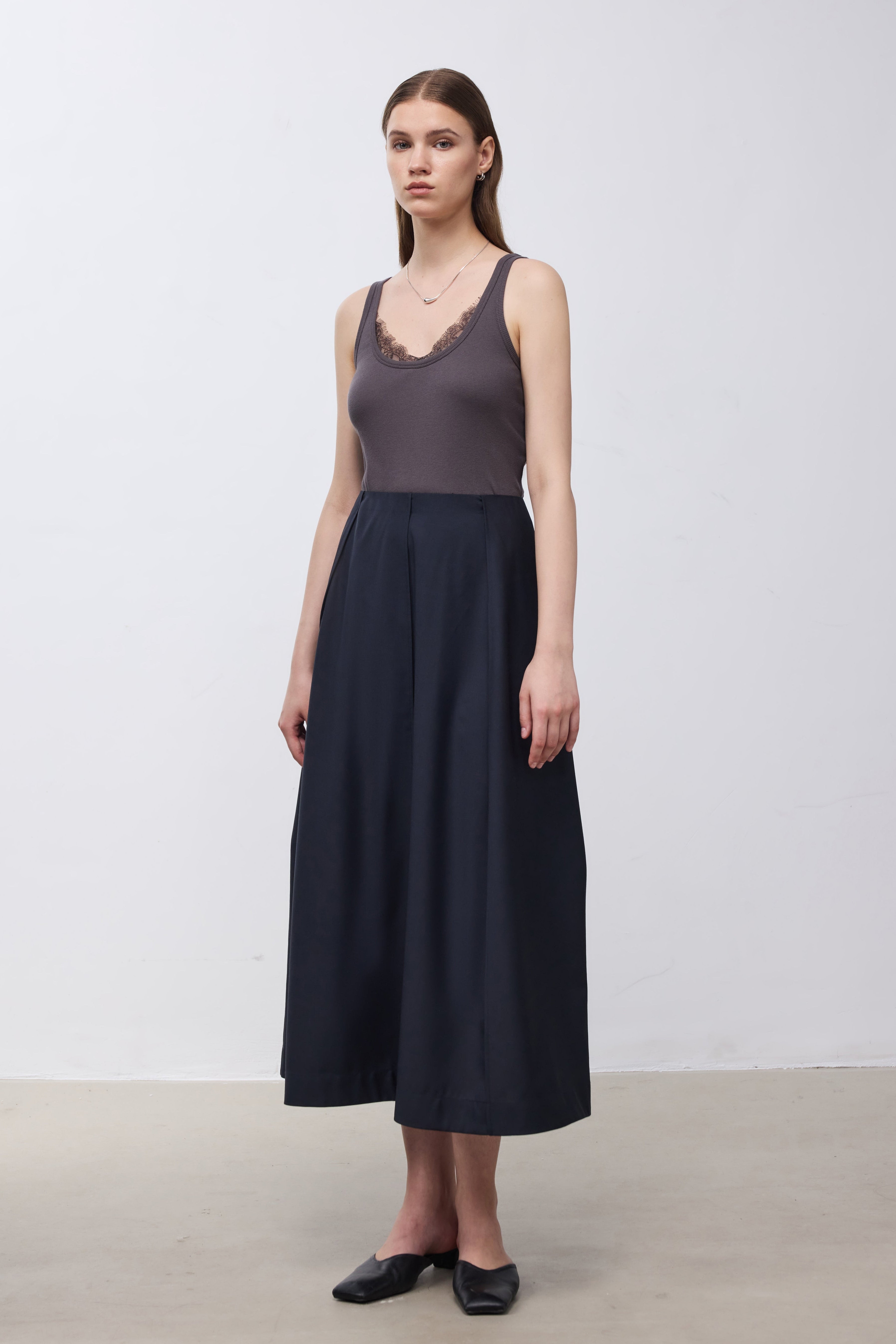Lace Panel Tank Top