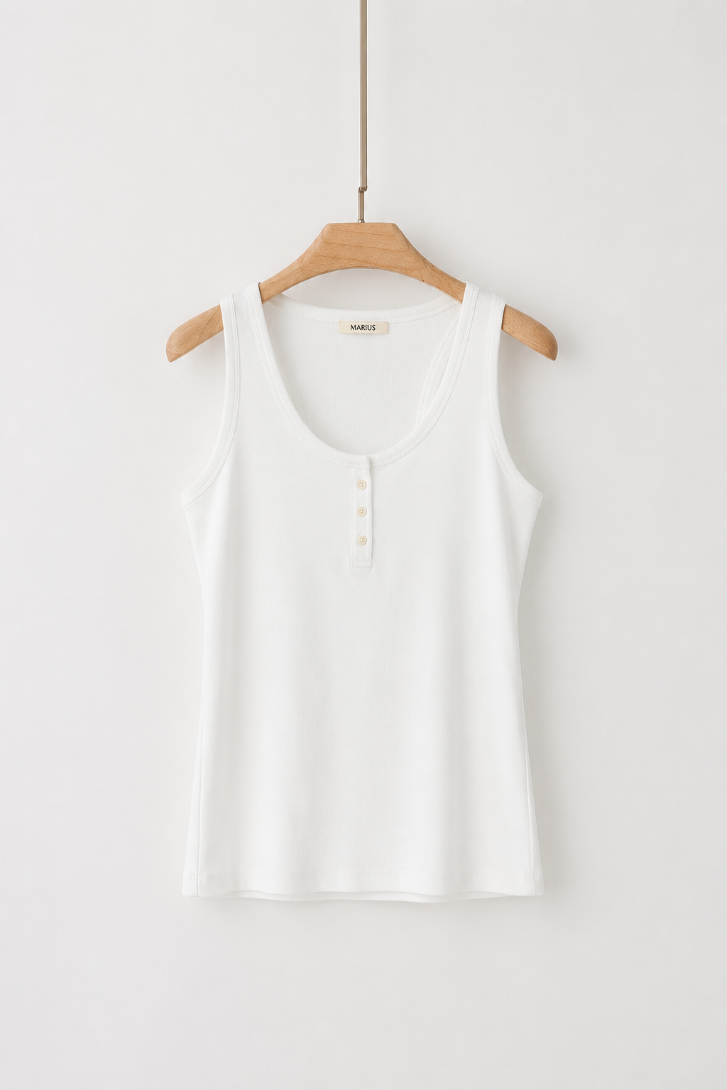 Cotton Blend Soft Rib Tank Top
