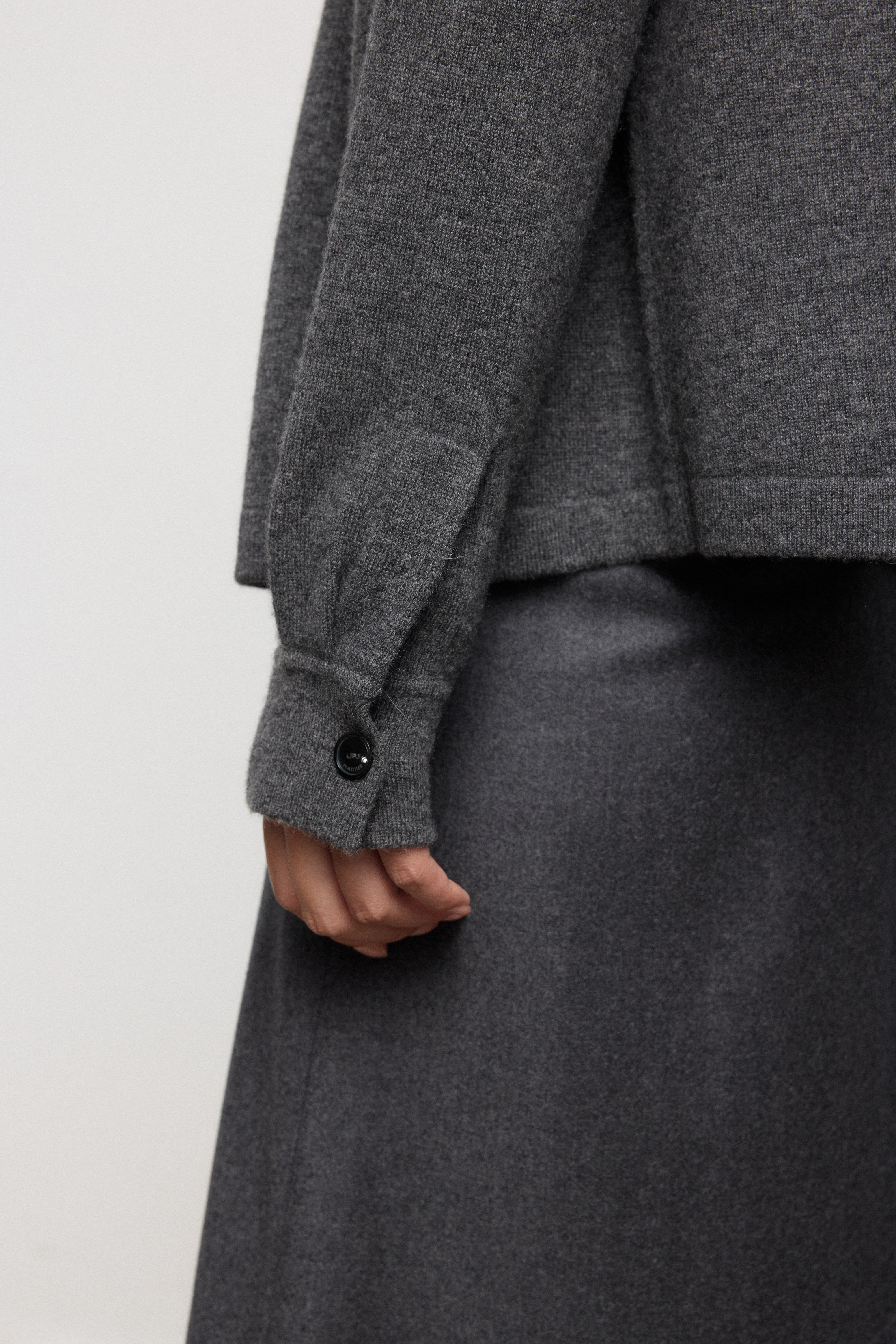 Classic Pure Cashmere Collared Knit Cardigan