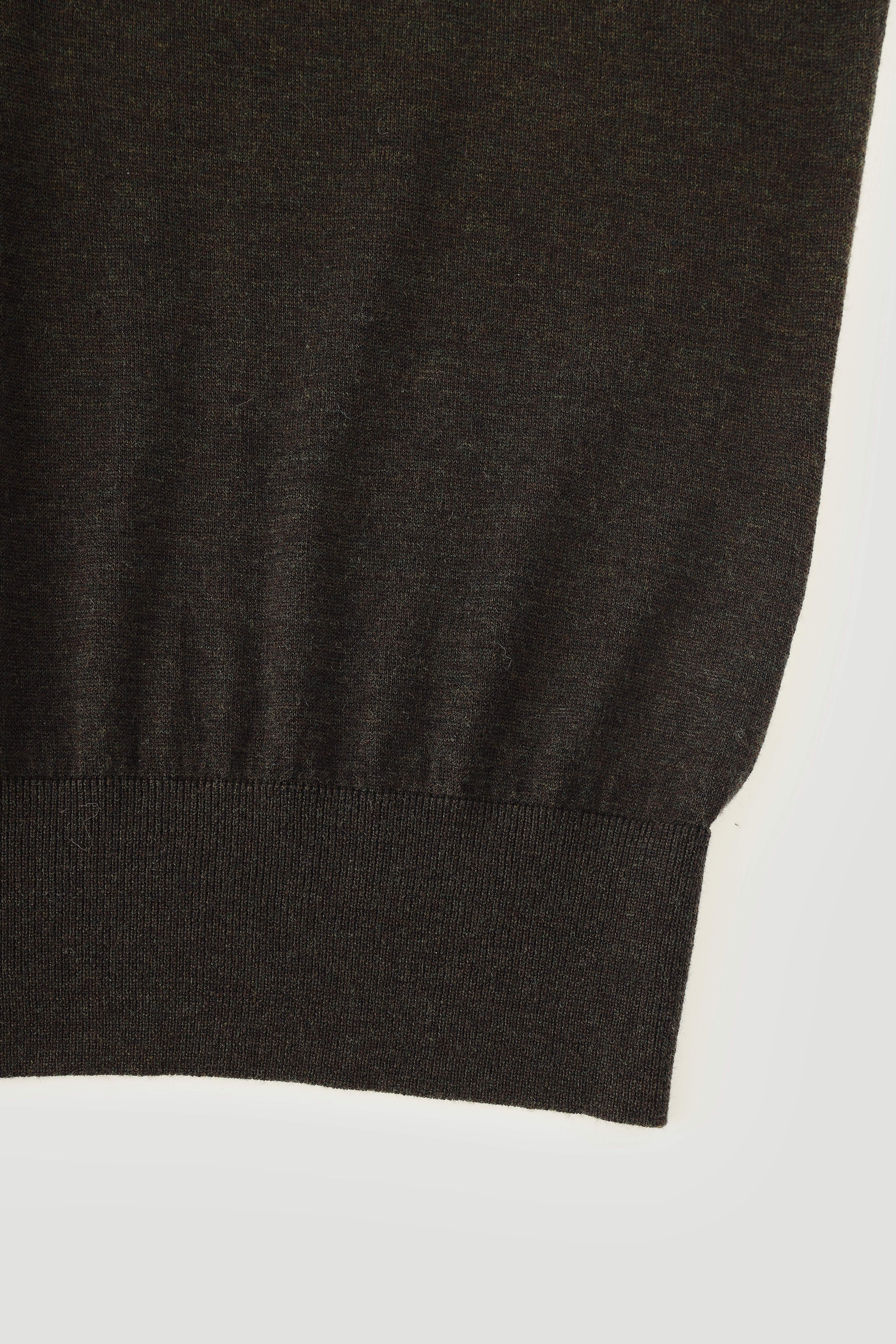 Wool-Silk Blend Layered-Look Knit Top