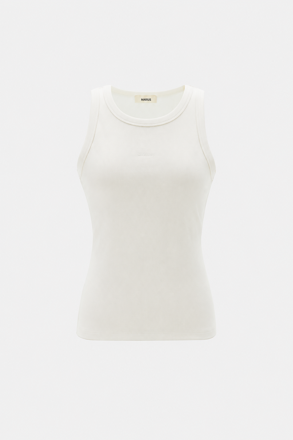 Cotton Blend Minimal Rib Tank