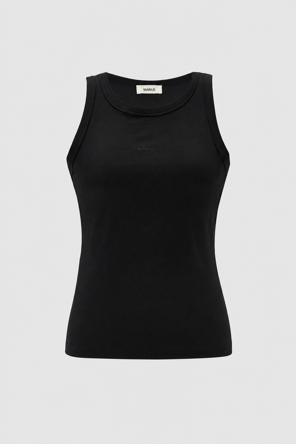 Cotton Blend Minimal Rib Tank