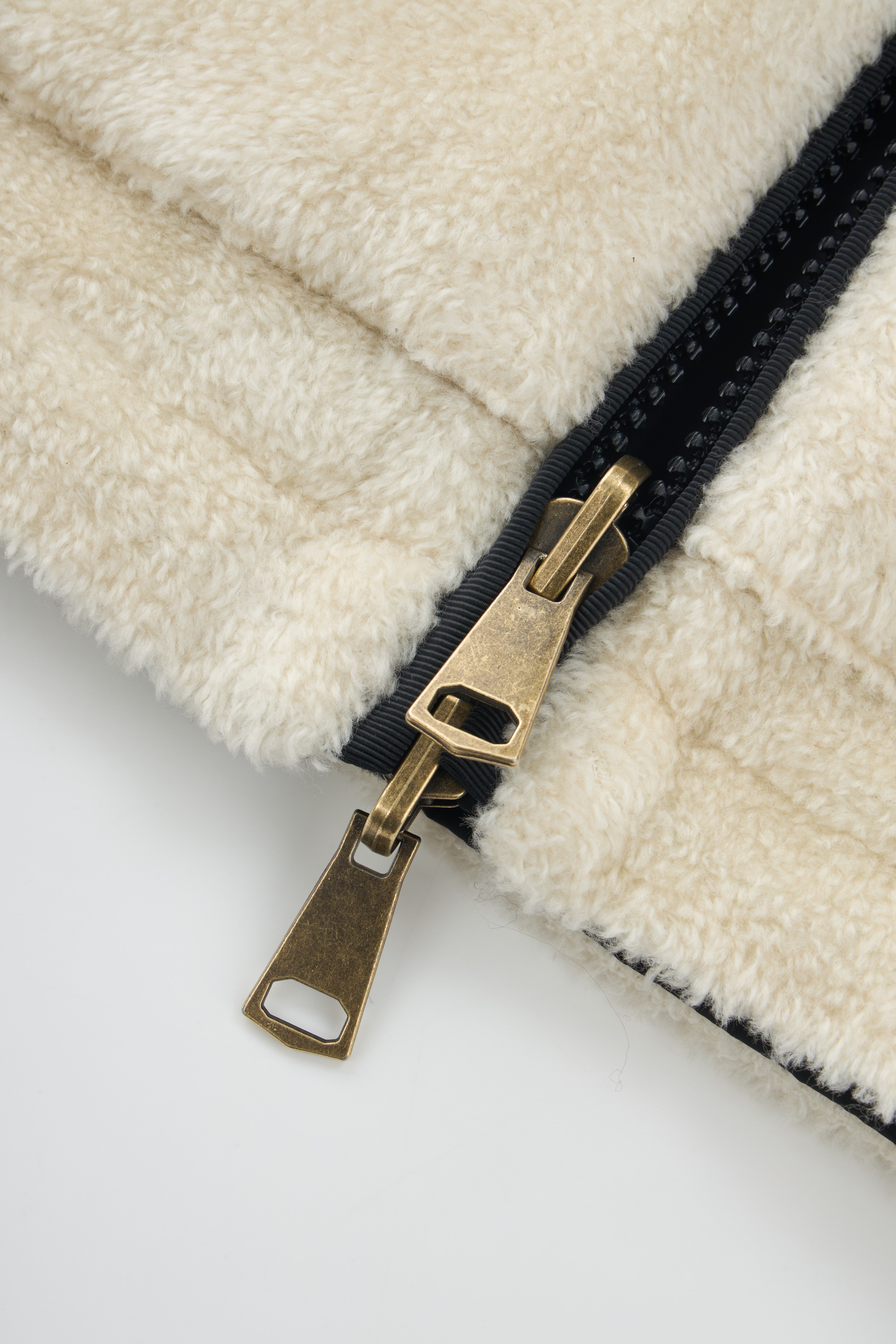 Reversible Double-Face Teddy Hooded Jacket