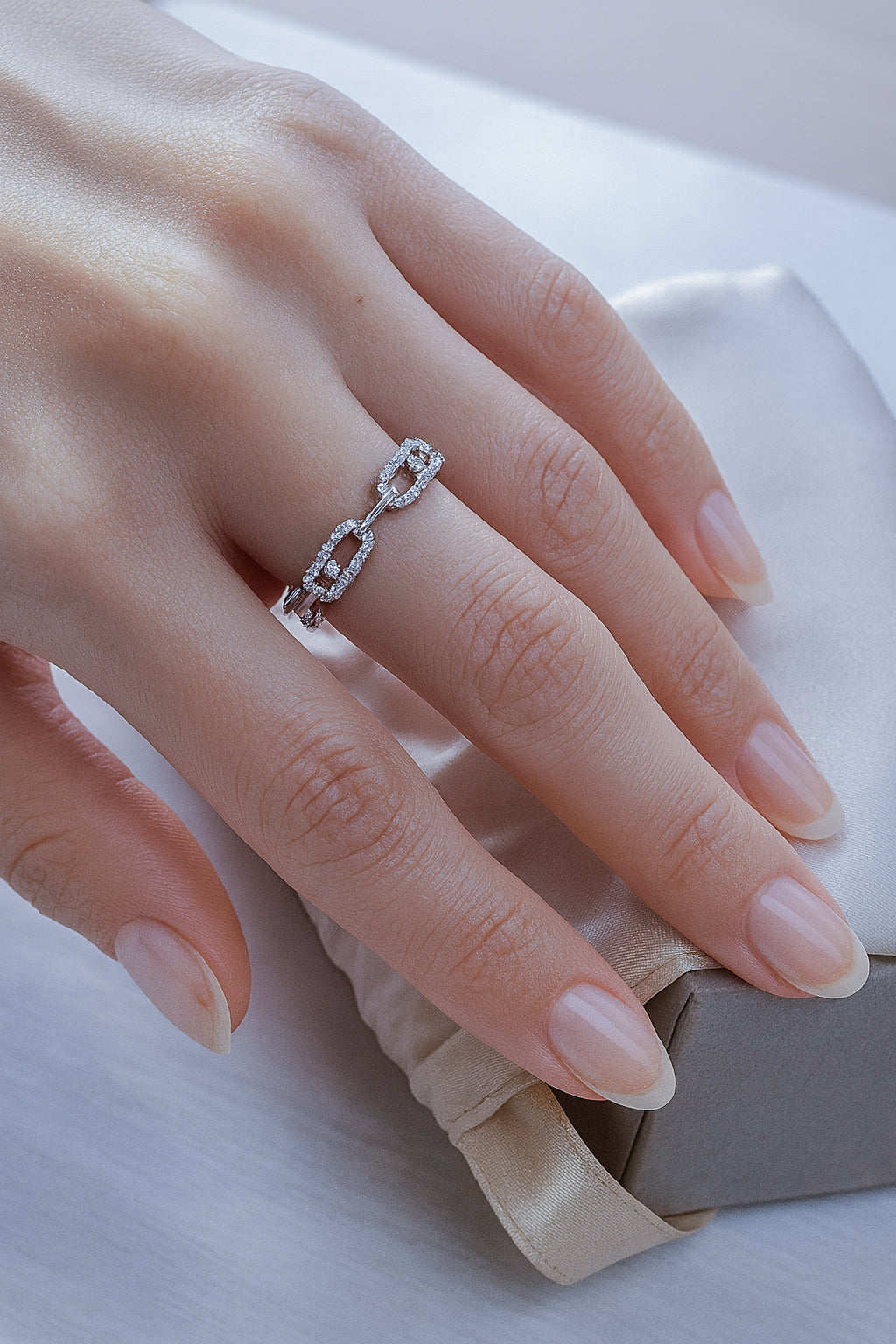 Multi-Diamond Hollow Ring