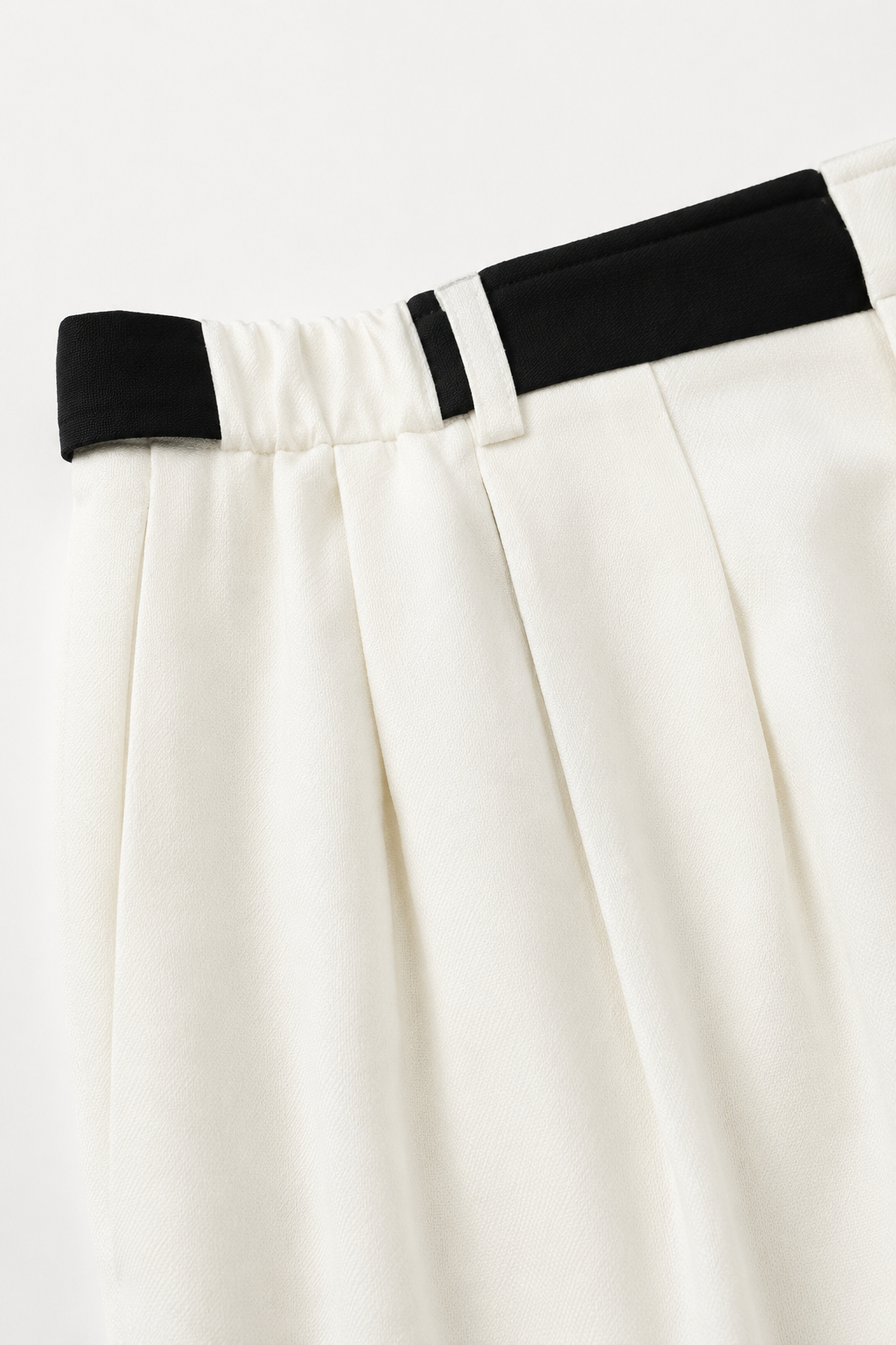 Linen Blend Wide Leg Trousers