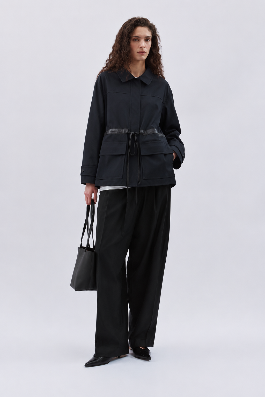 Water-Repellent Drawstring Jacket