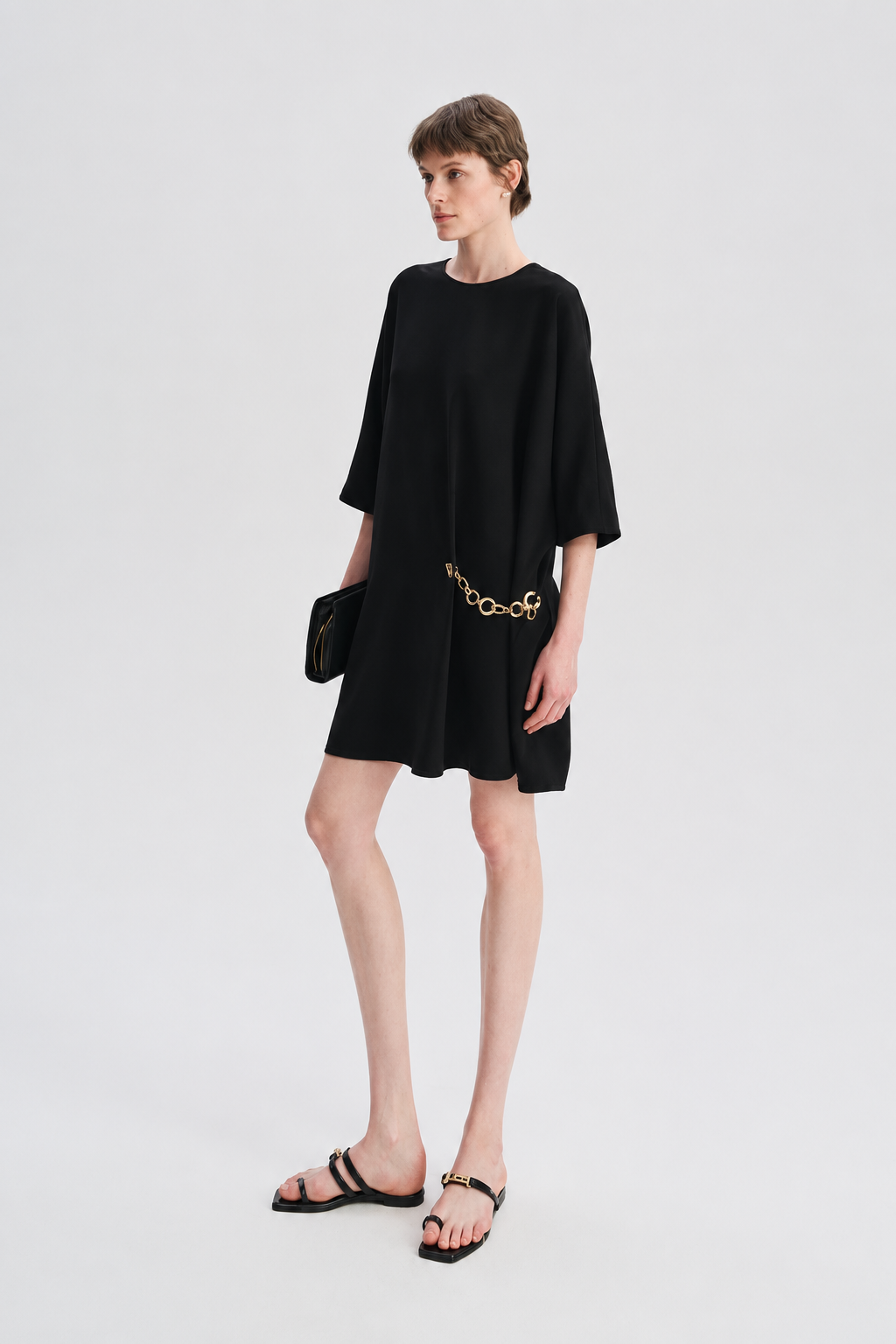 Chain Detail Shift Dress