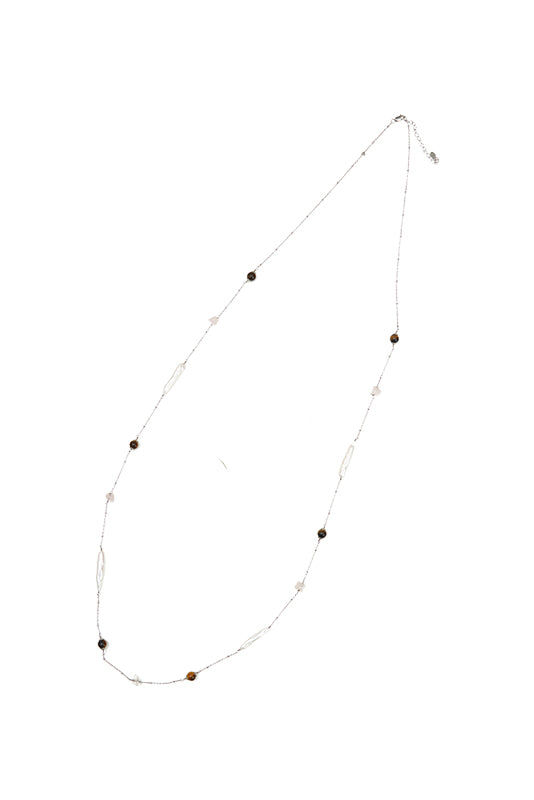 Crystal Single-Bead Long Necklace