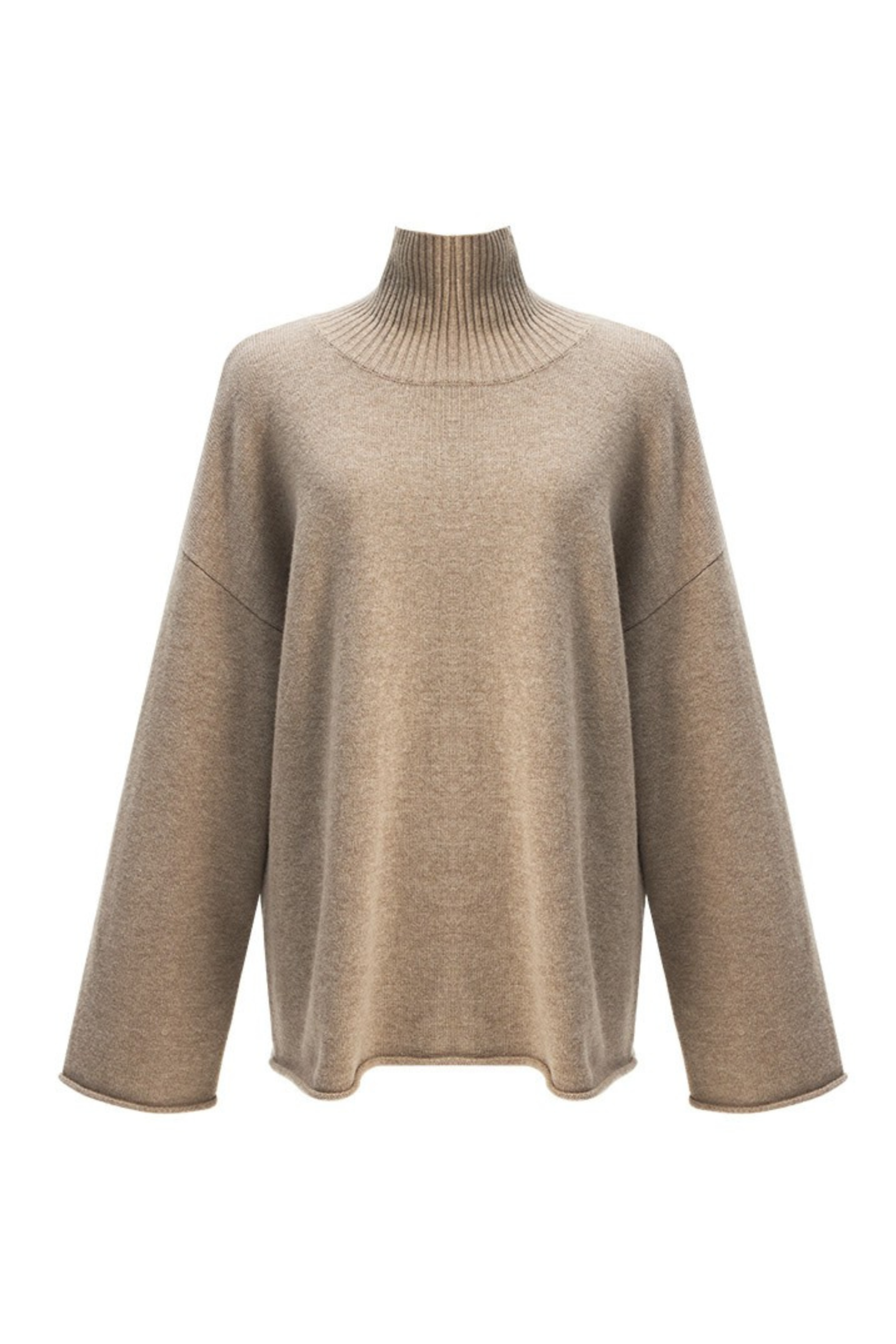Plush Wool-Cashmere Turtleneck Sweater