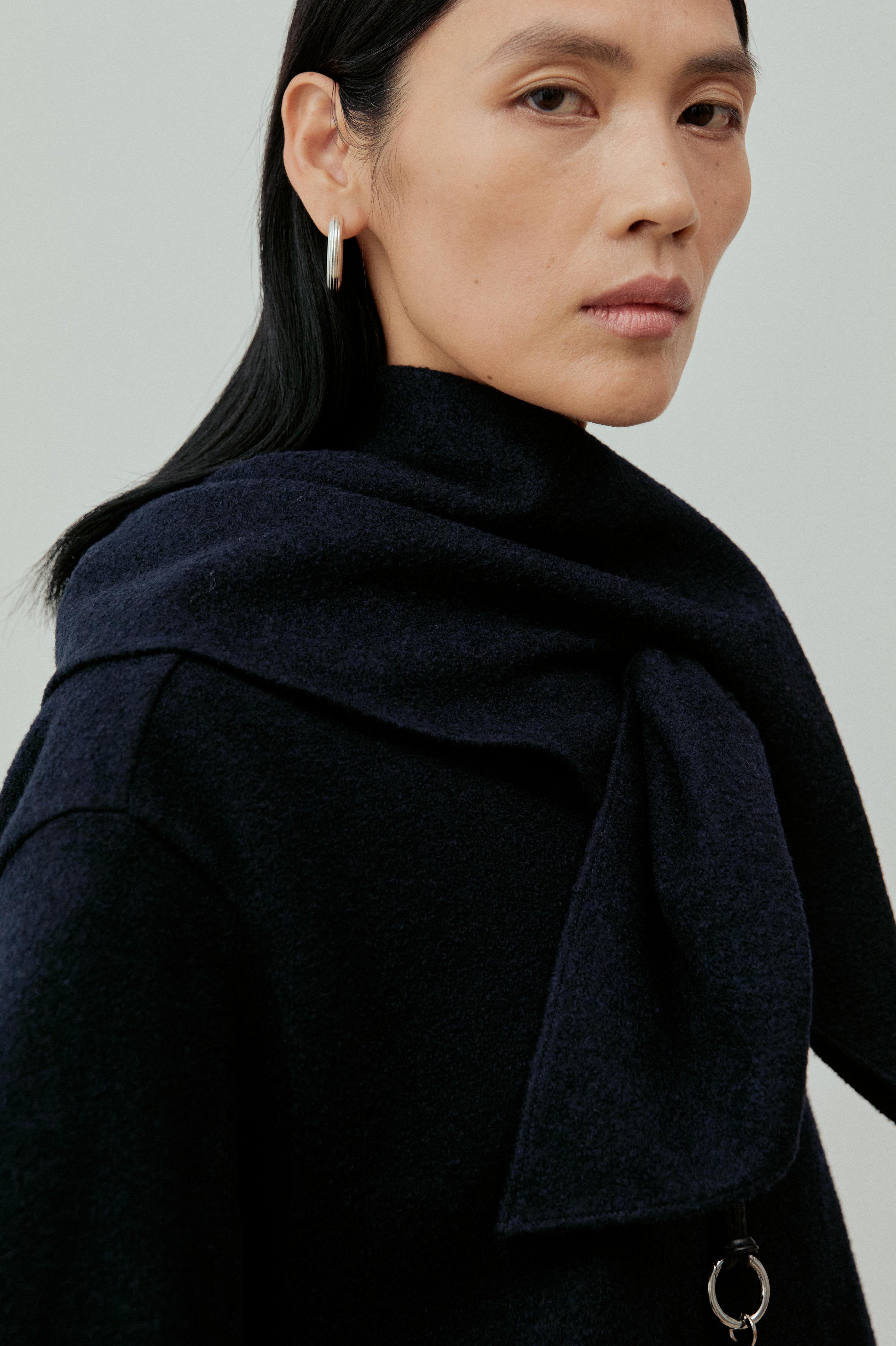 Wool-Blend Triangle Scarf