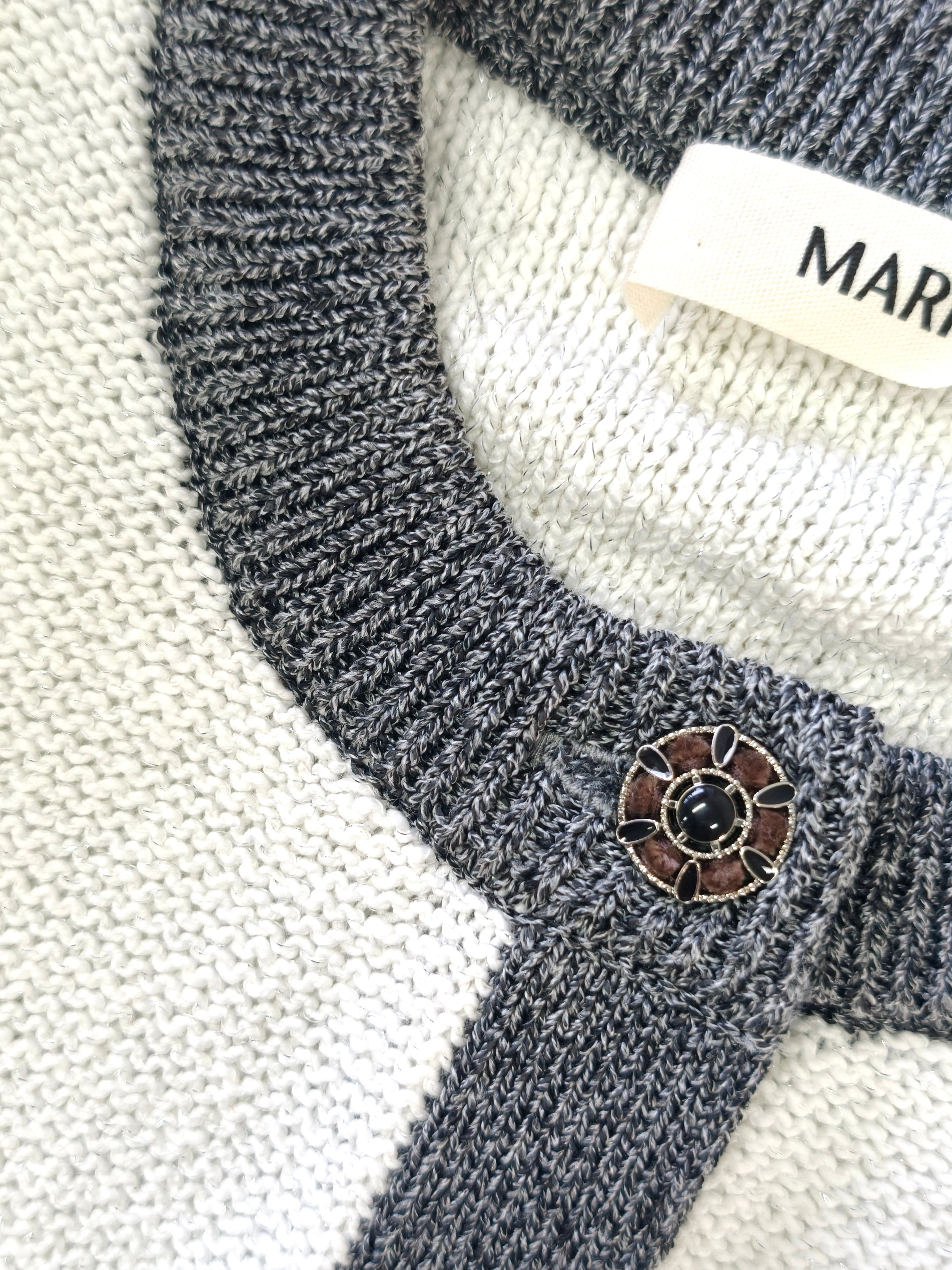 Cropped Bouclé-Style Cotton Knit Cardigan