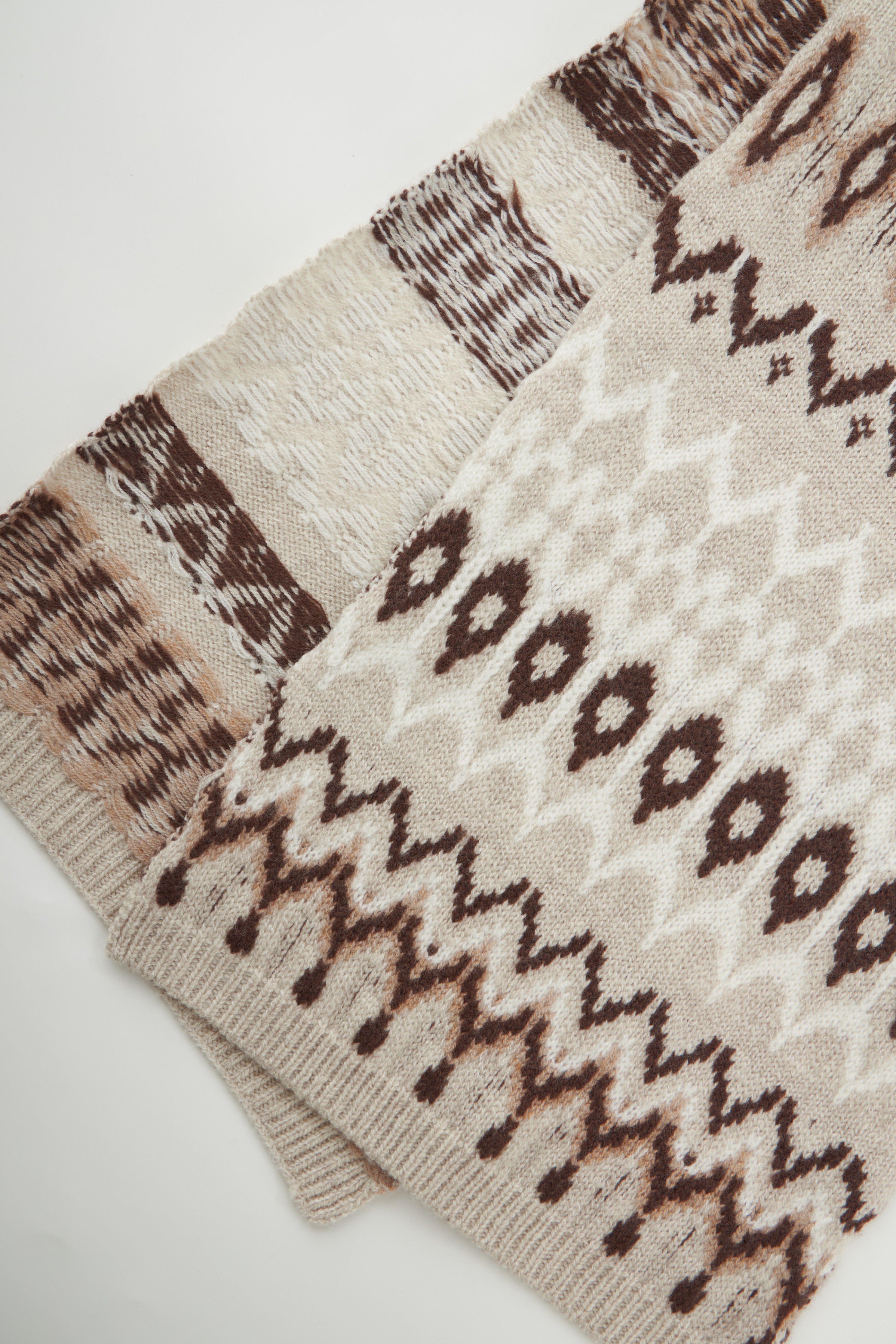 Classic Fair Isle Wool Scarf