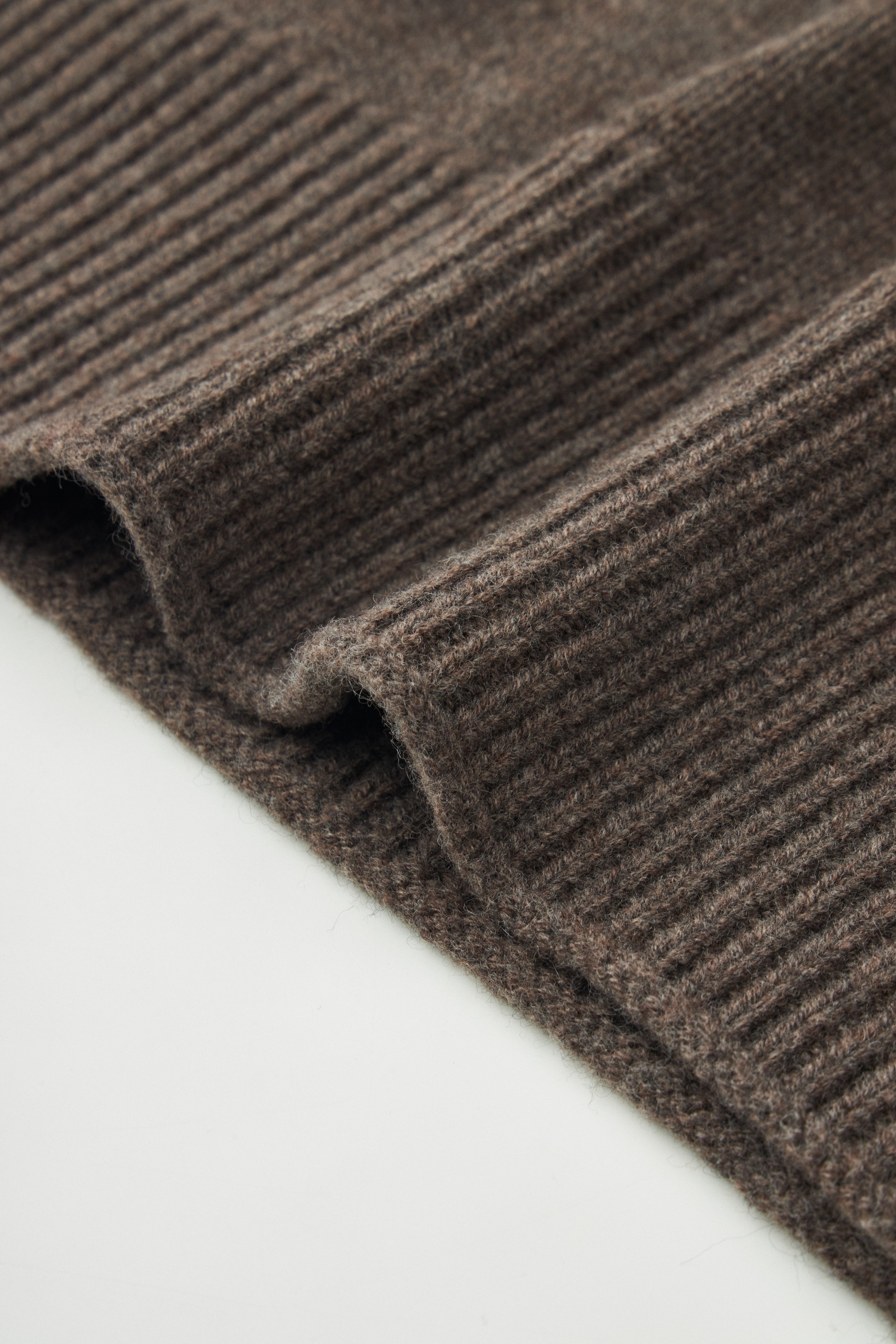 Longline Merino Wool V-Neck Knit Vest
