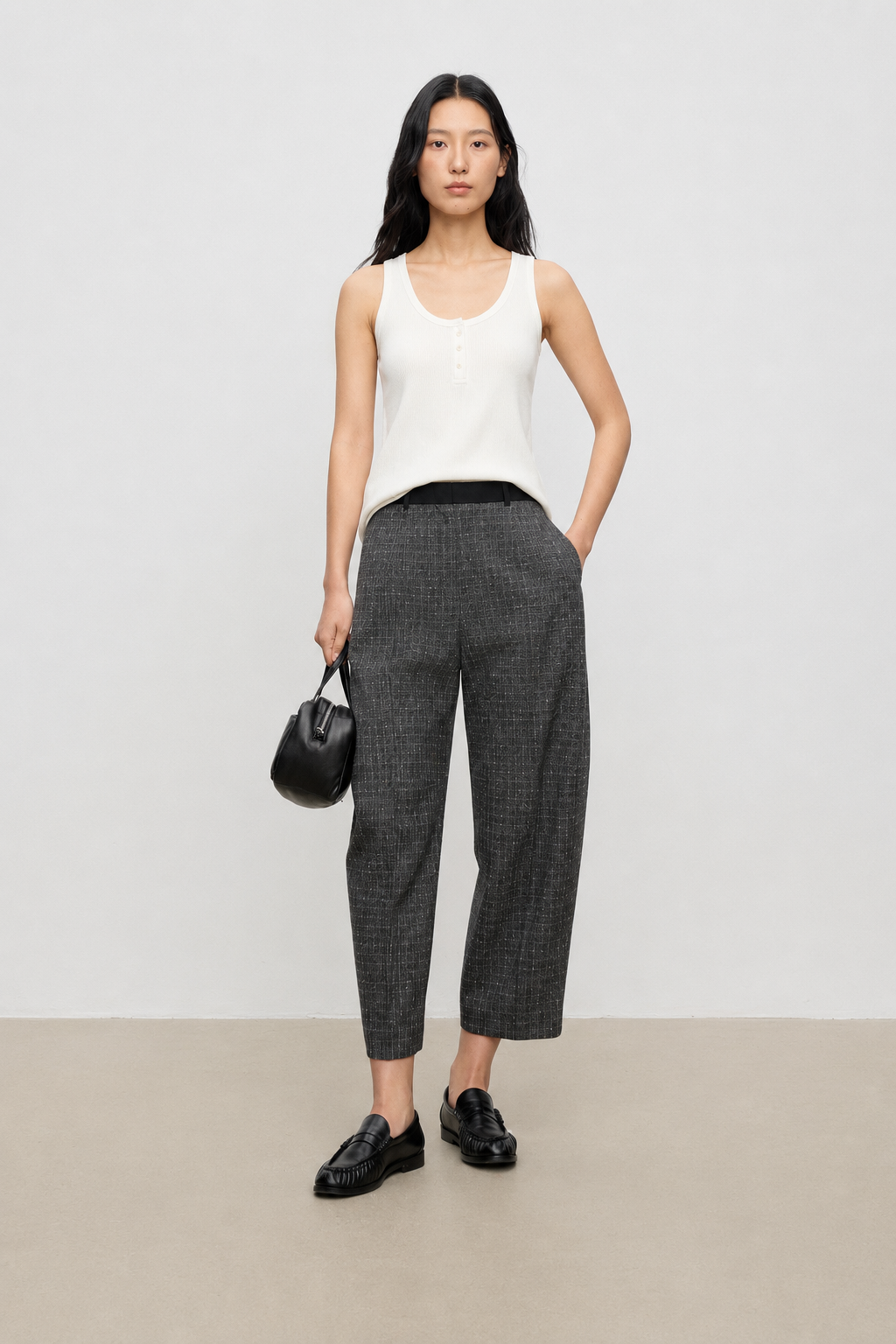 Cotton Blend Soft Rib Tank Top
