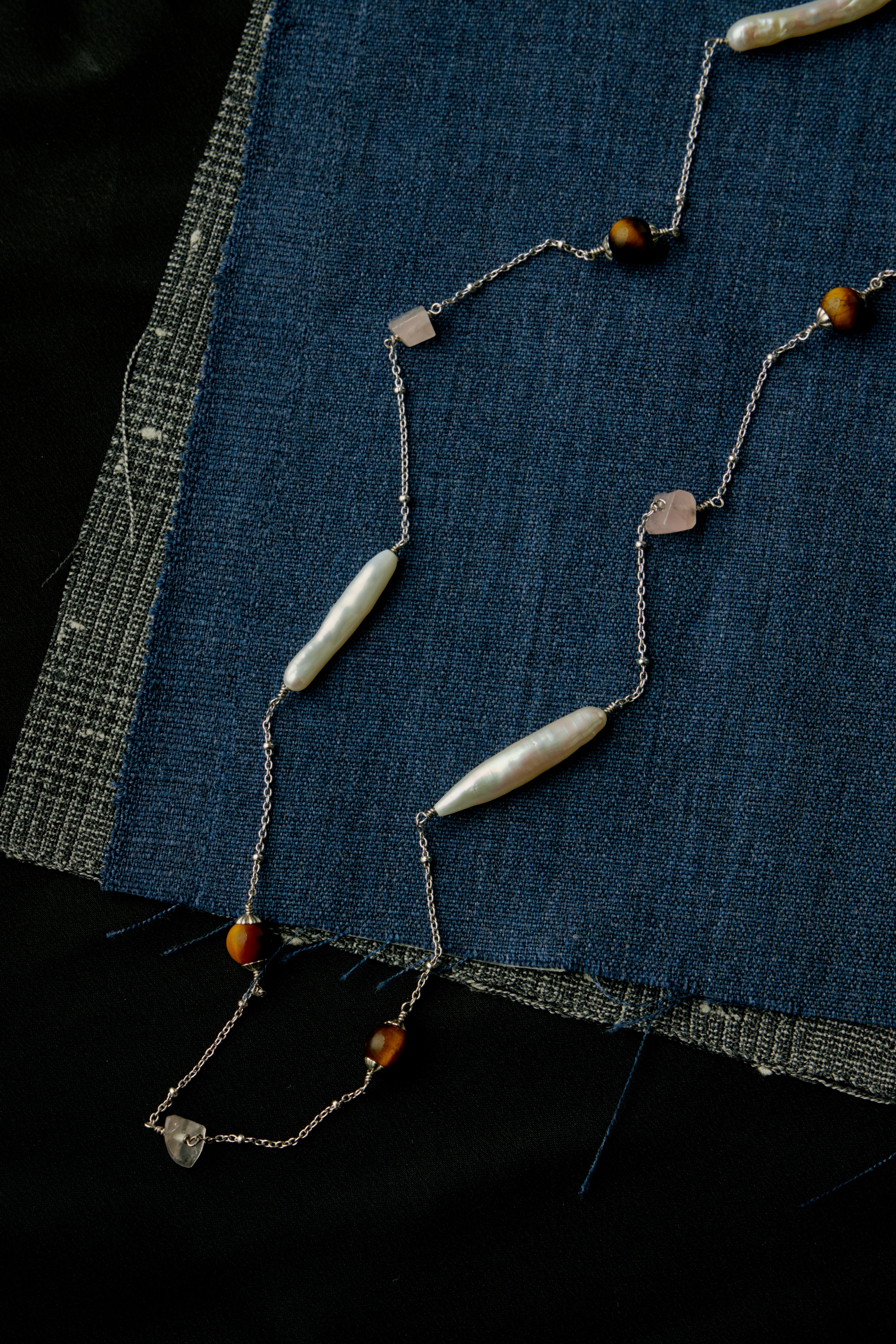 Crystal Single-Bead Long Necklace