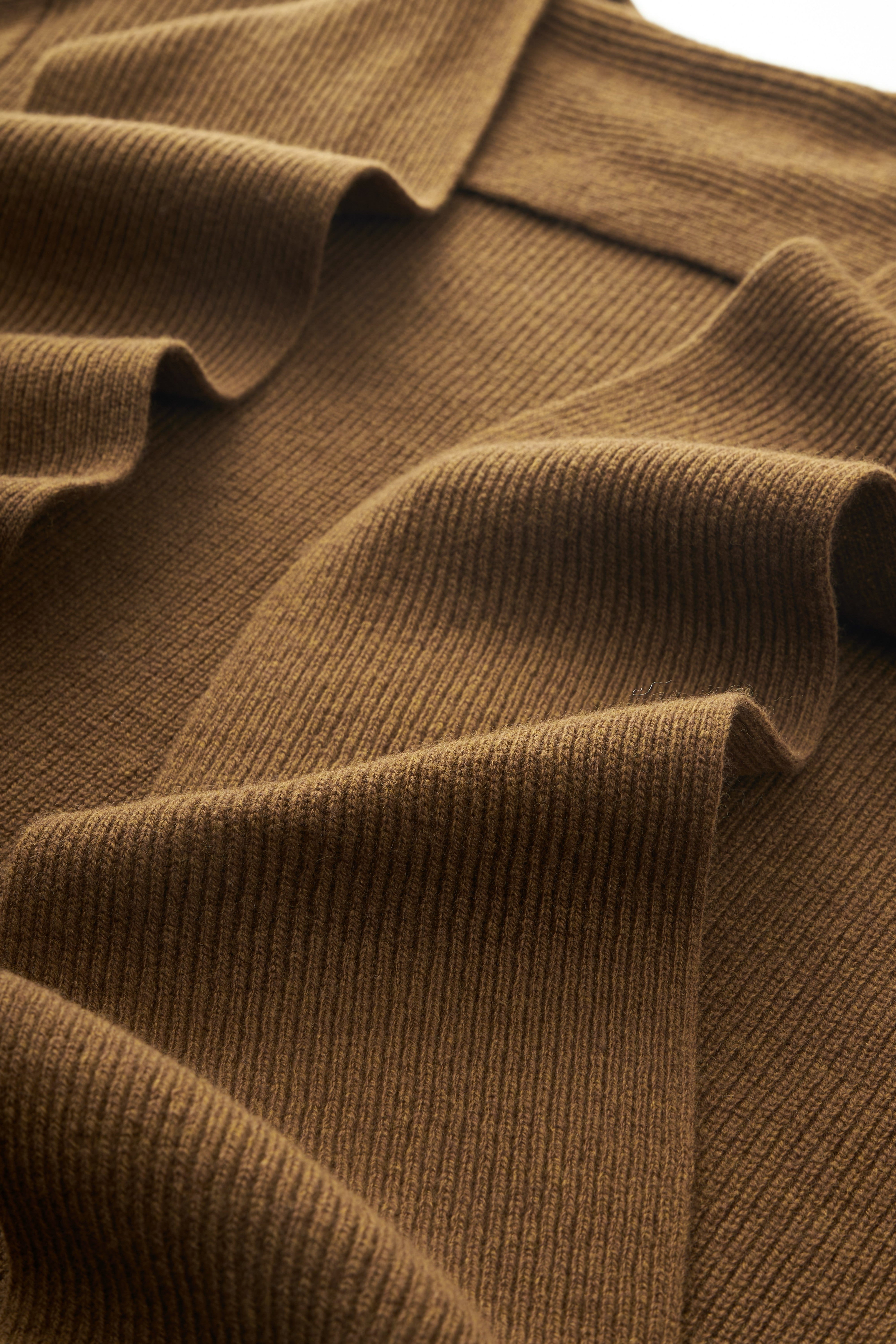 Merino Wool Scarf-Neck Knit Maxi Dress