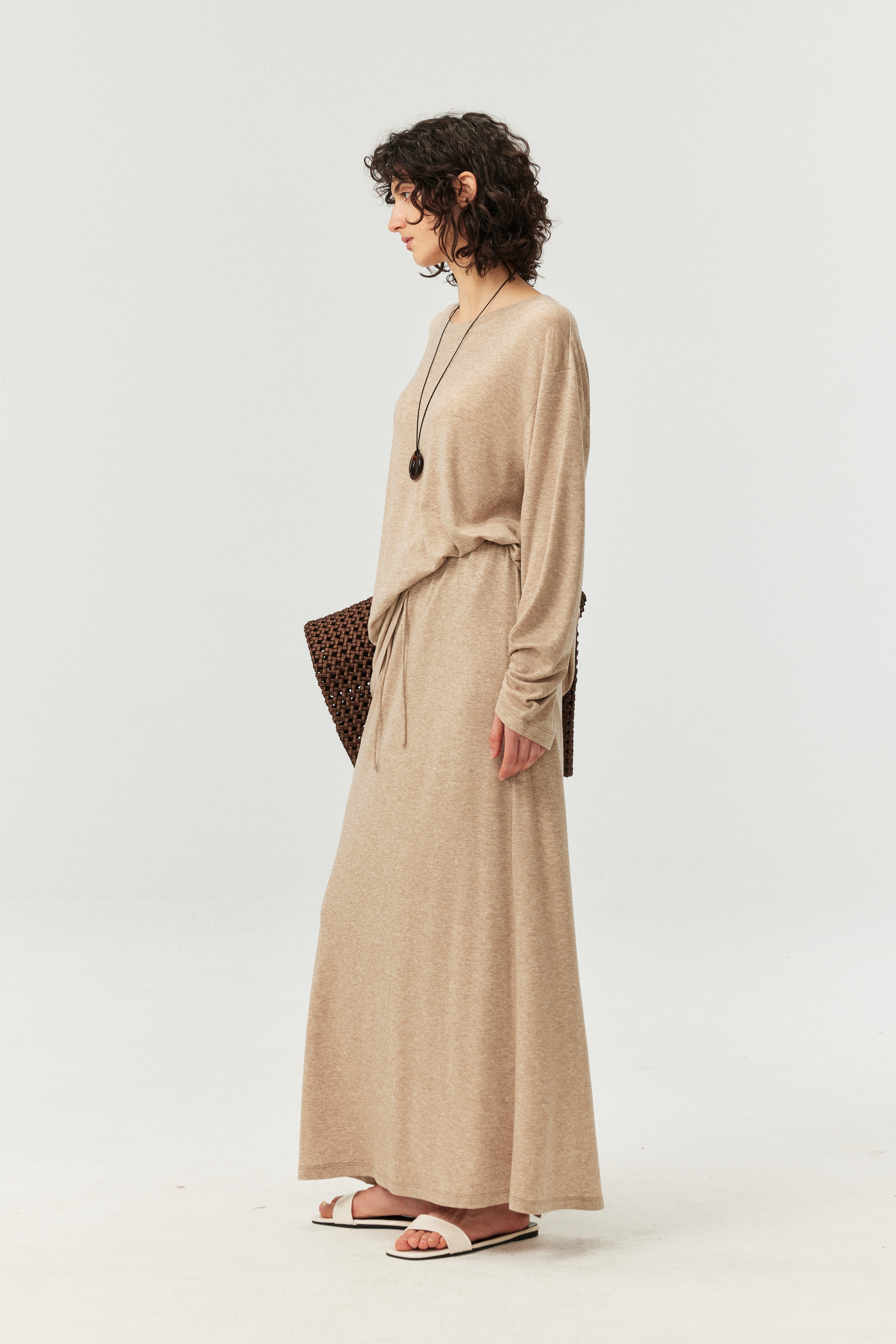 Soft Touch Lyocell Wool Long Sleeve Tee