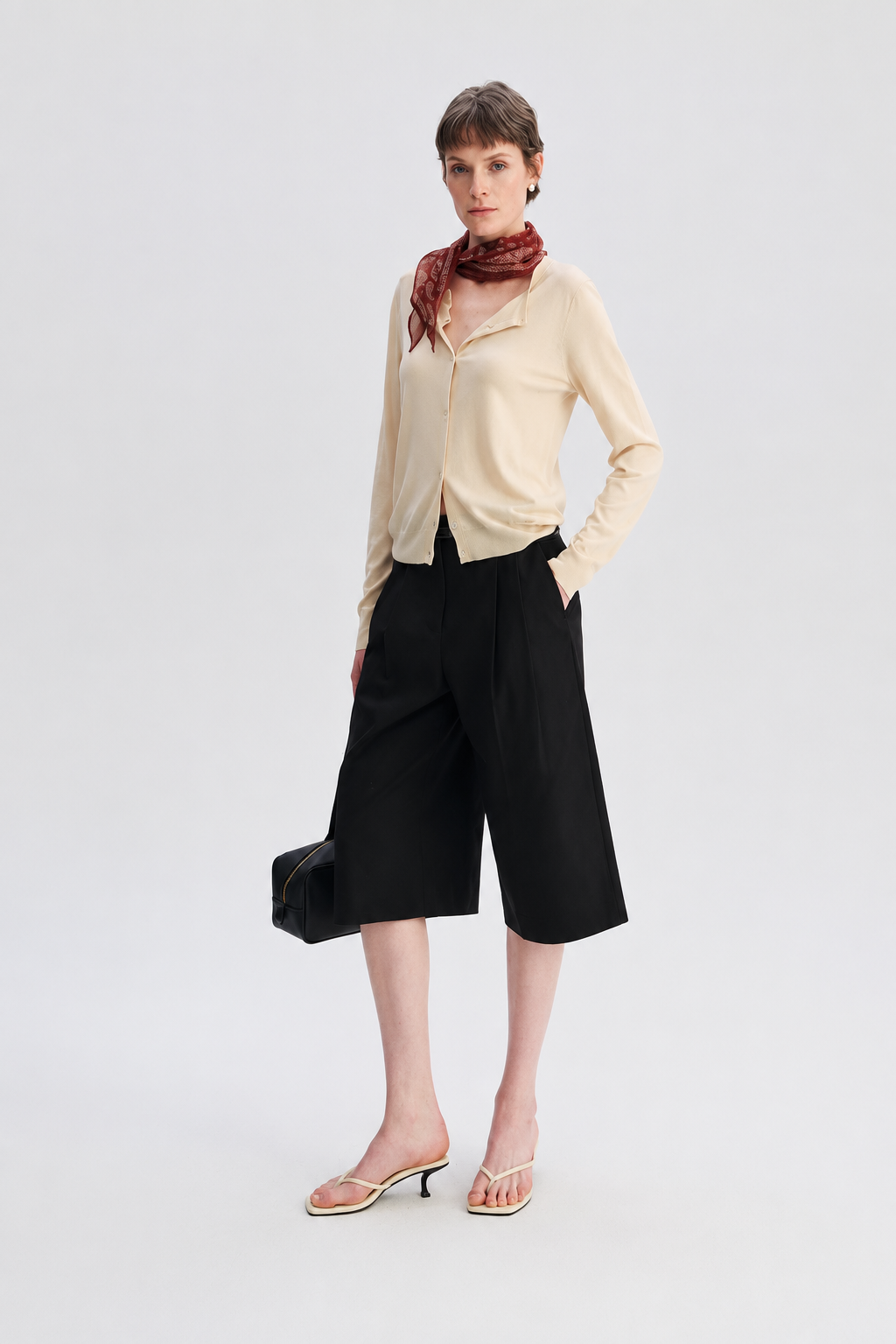 Lightweight Silk-Cotton Blend Cardigan