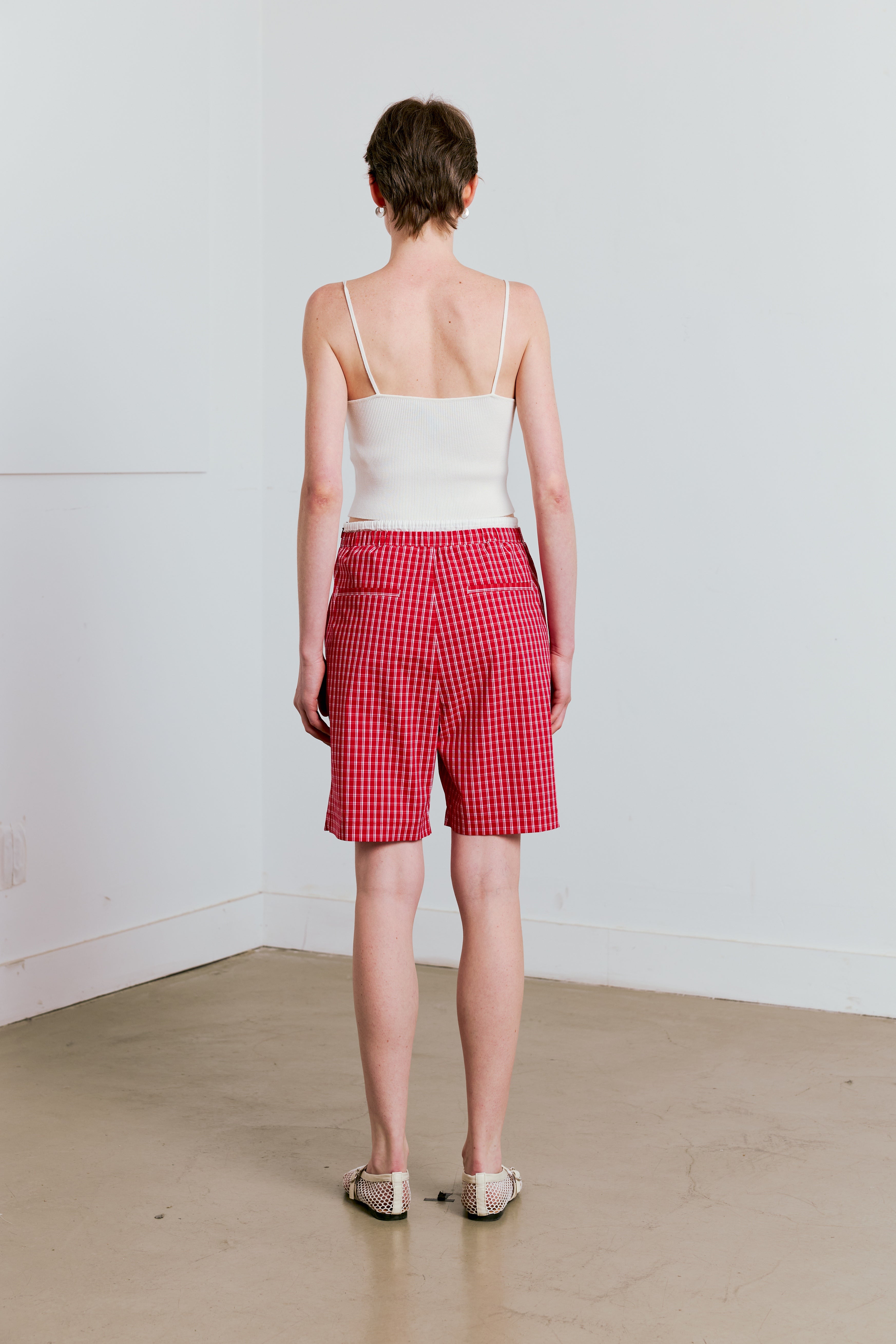 Double Waist Vichy Shorts
