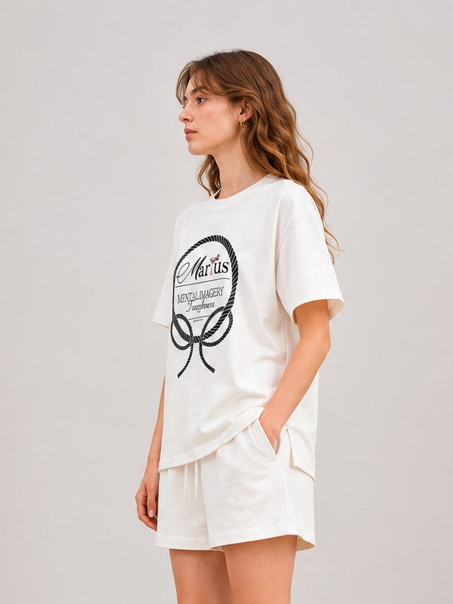 Short Sleeve Logo Swearshirt