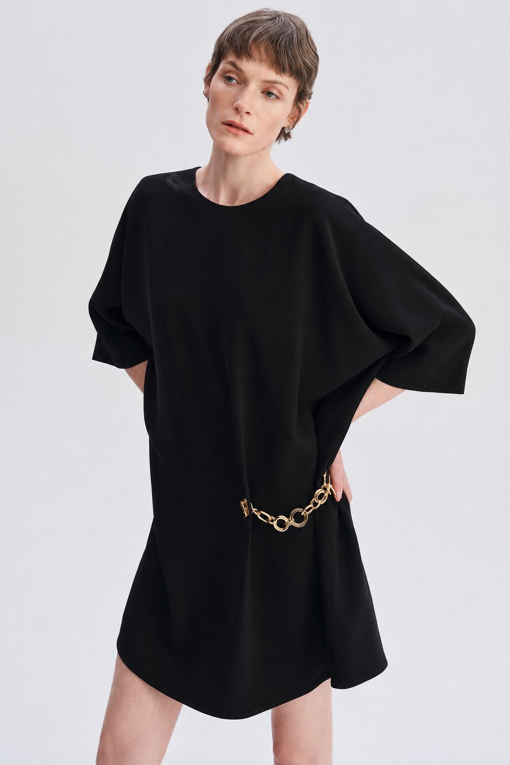 Chain Detail Shift Dress