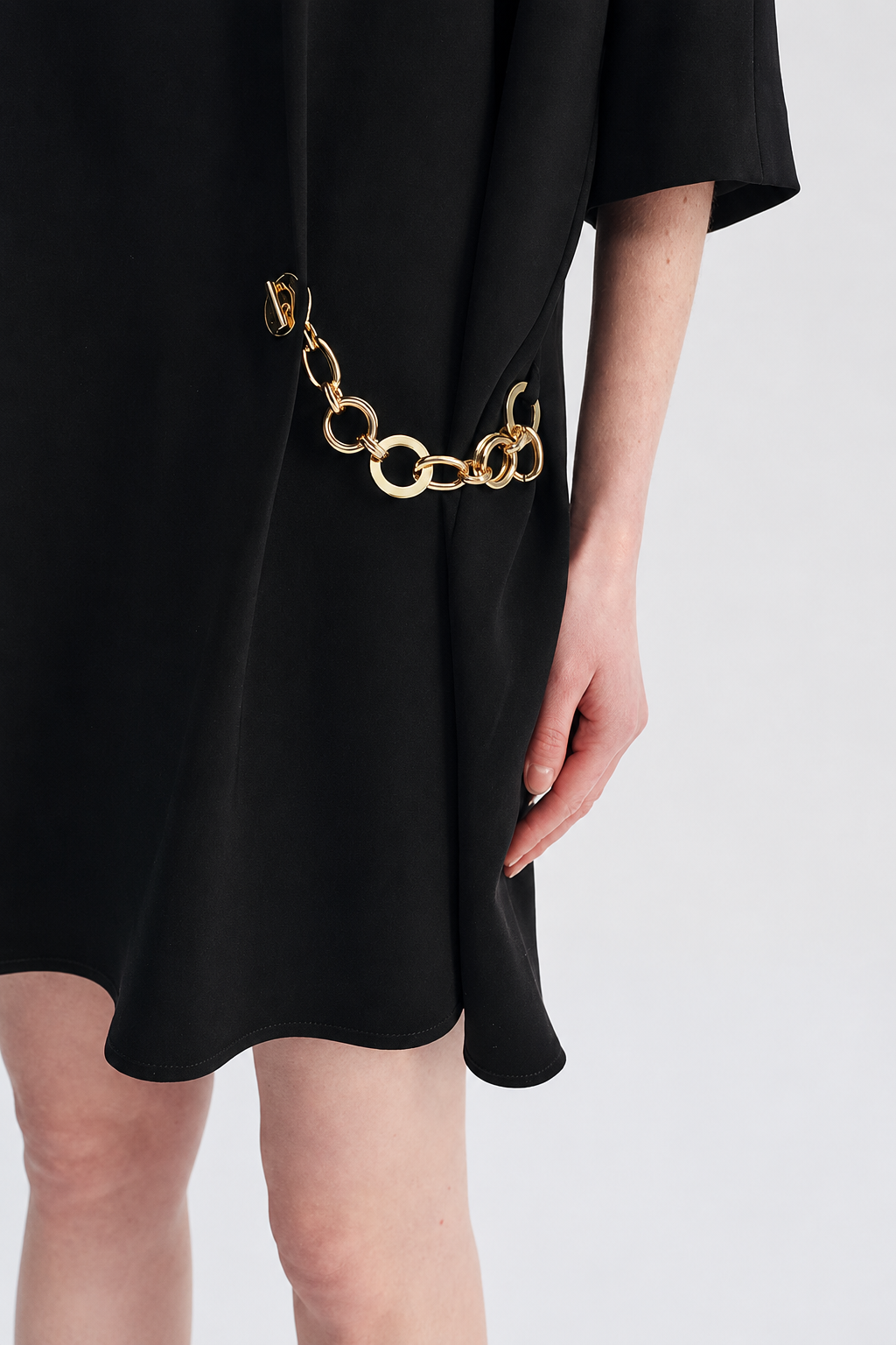 Chain Detail Shift Dress