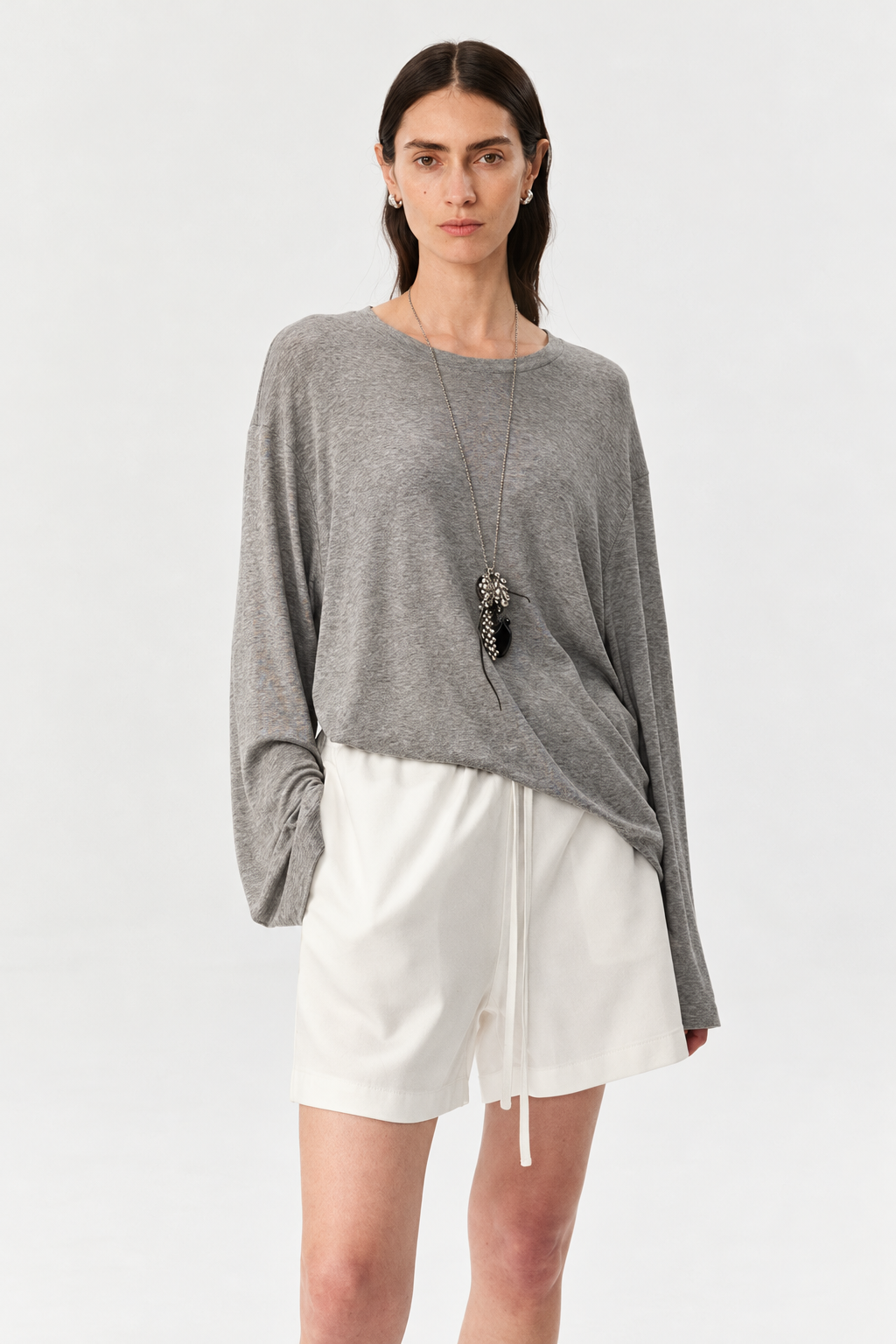 Soft Touch Lyocell-Wool Long Sleeve Tee