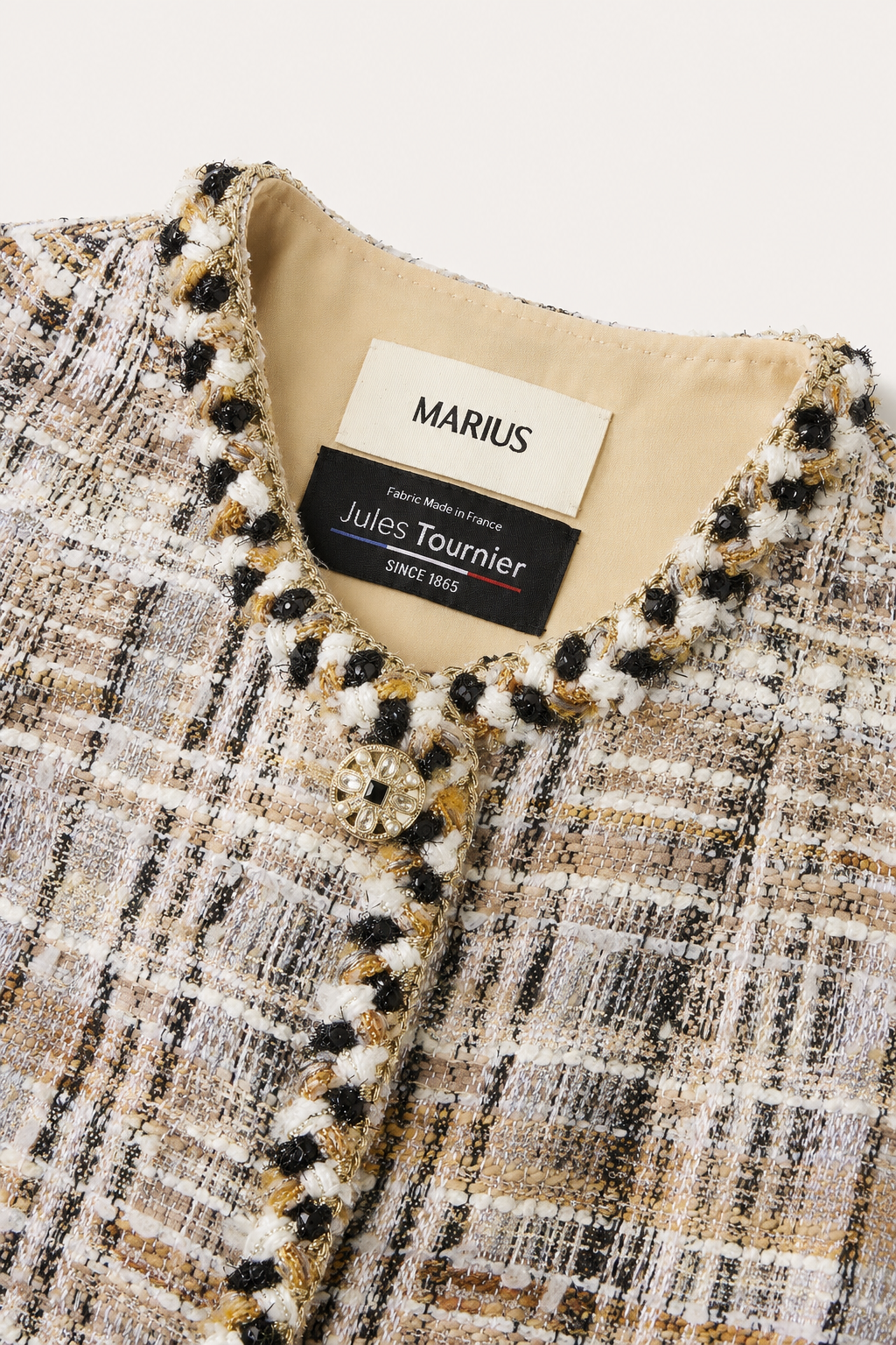 Braided Trim Tweed Jacket