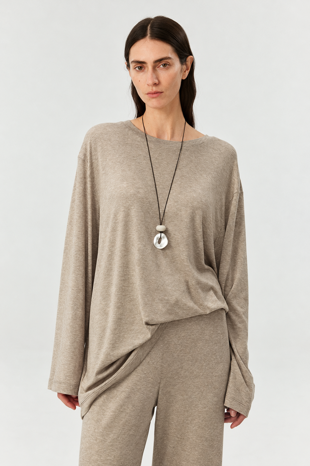 Soft Touch Lyocell-Wool Long Sleeve Tee