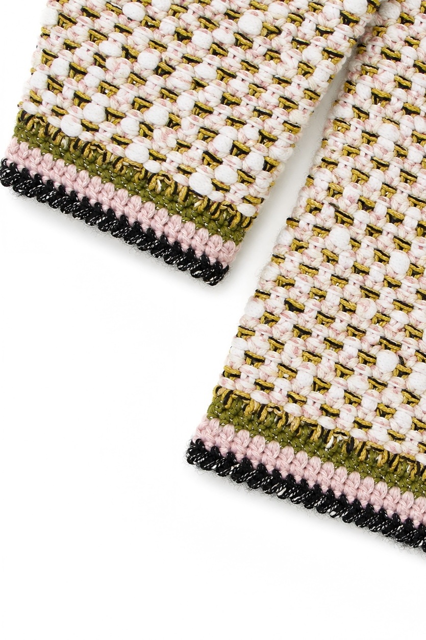 Multi-Tone Bouclé Knit Jacket