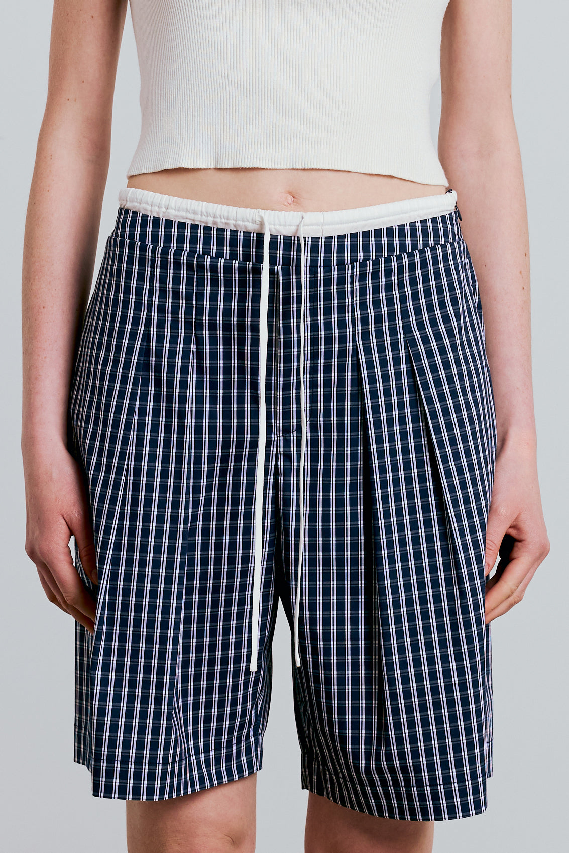 Double Waist Vichy Shorts