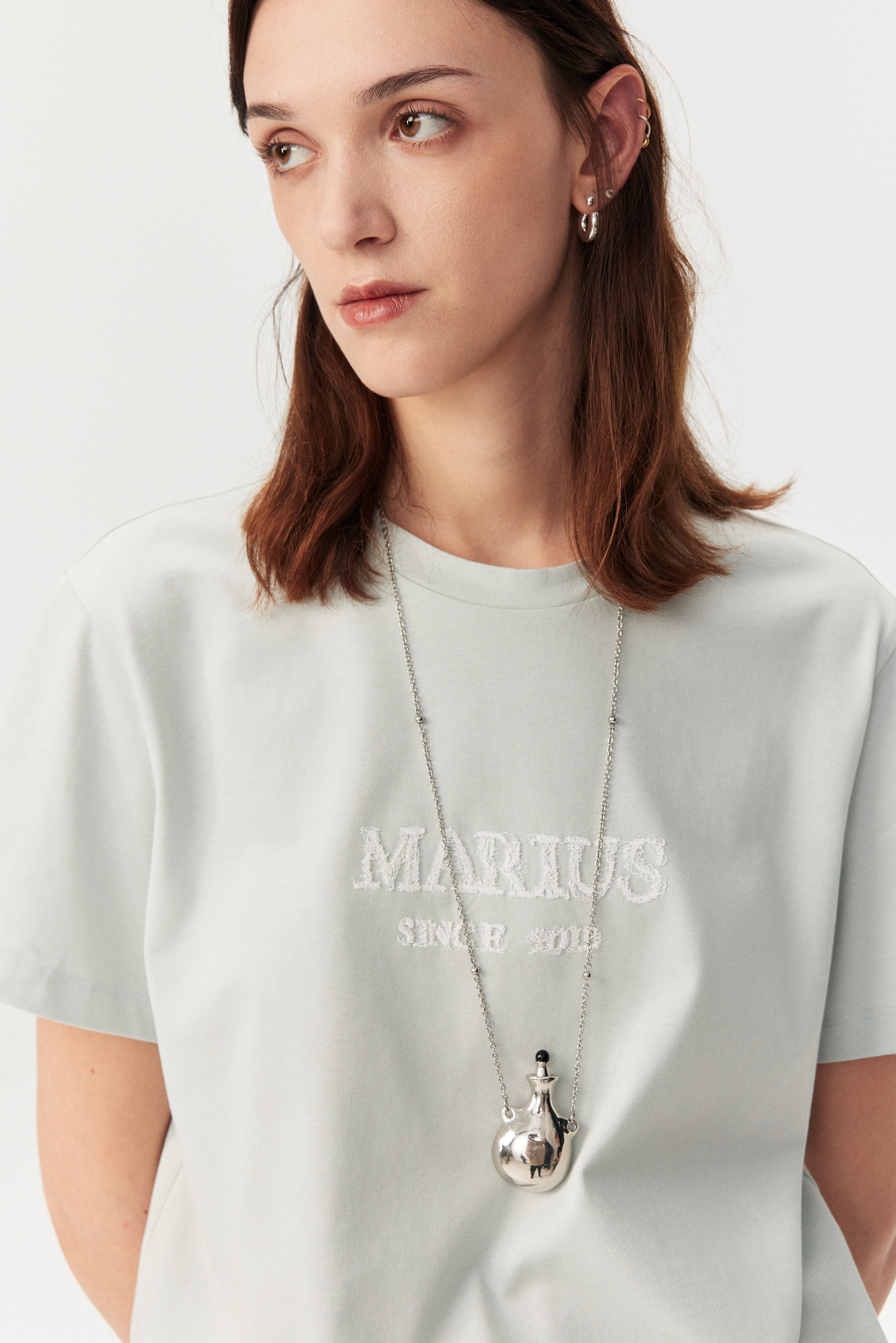 Essential Logo Embroidered Cotton Tee