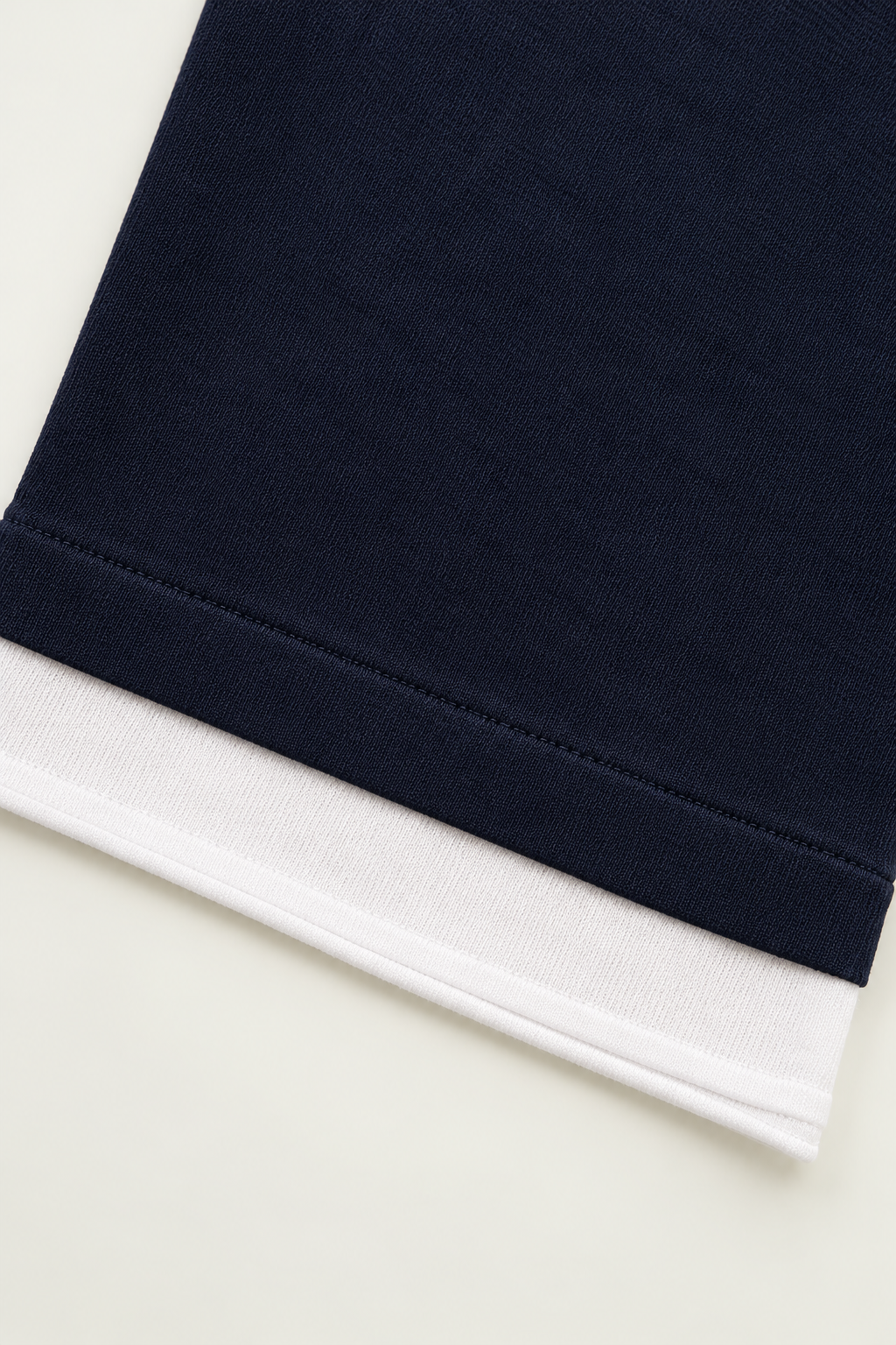 Cotton-Silk Blend Layered Knit Top