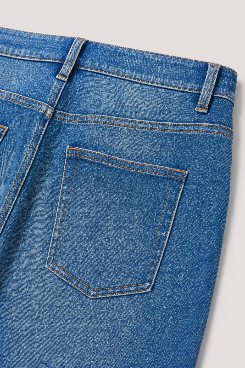 Vintage Washed Straight Leg Jeans