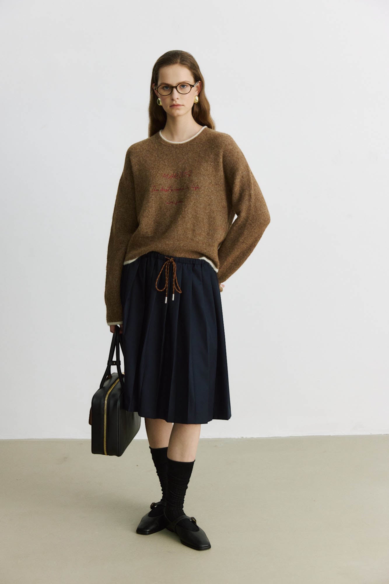 Marius Women's Embroidered Alphabet Sweater